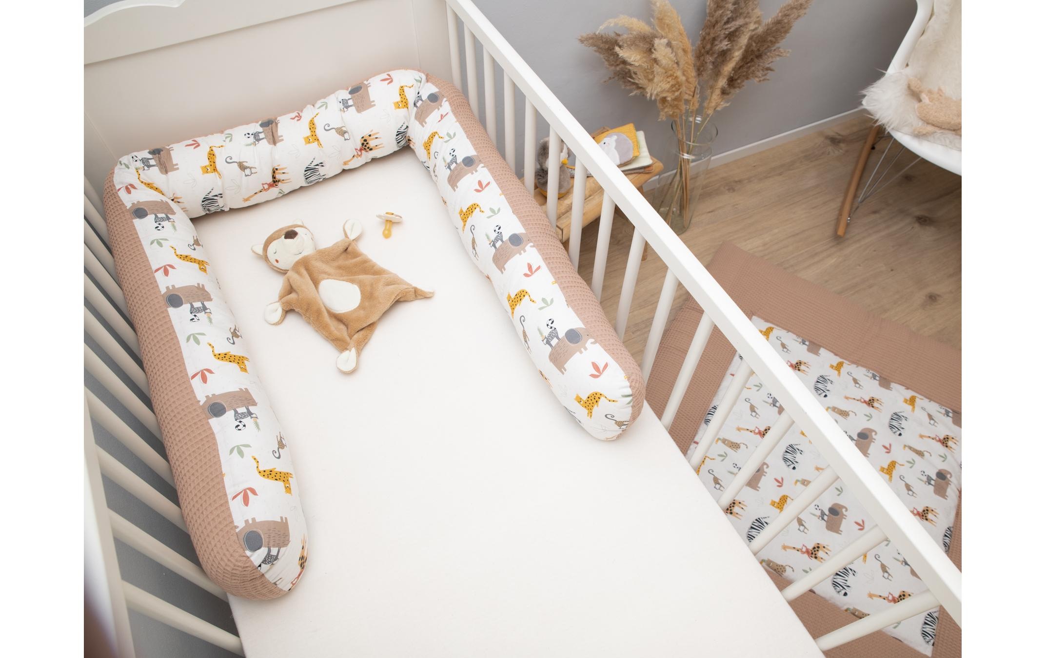 ULLENBOOM ® Bettnestchen »Waffelpiqué Sand Savanne 300 cm«