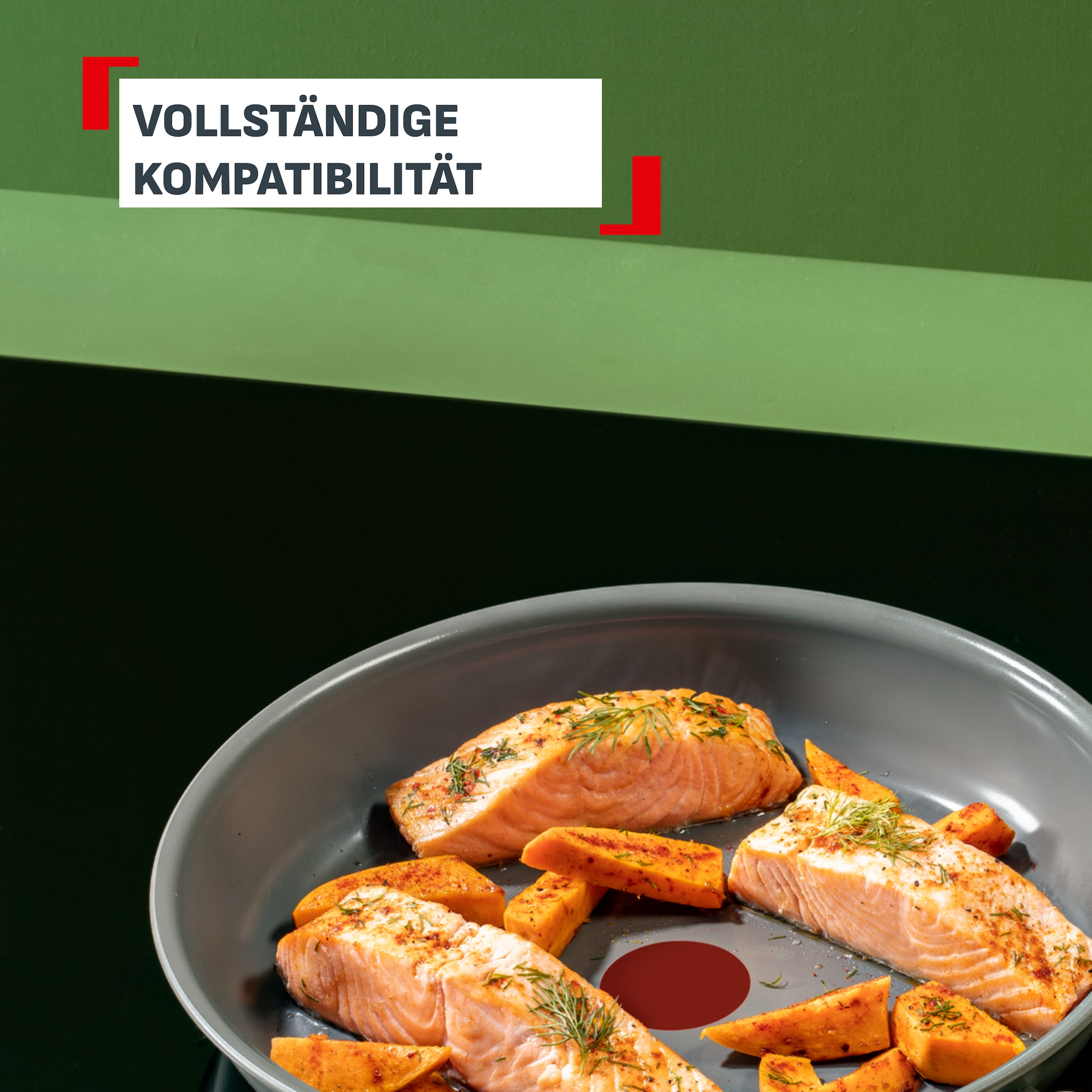 Tefal Bratpfanne »Renewal« Aluminium 1 tlg. Keramikbeschichtung, 100% recycelter Aluminiumkörper, Thermo-Signal