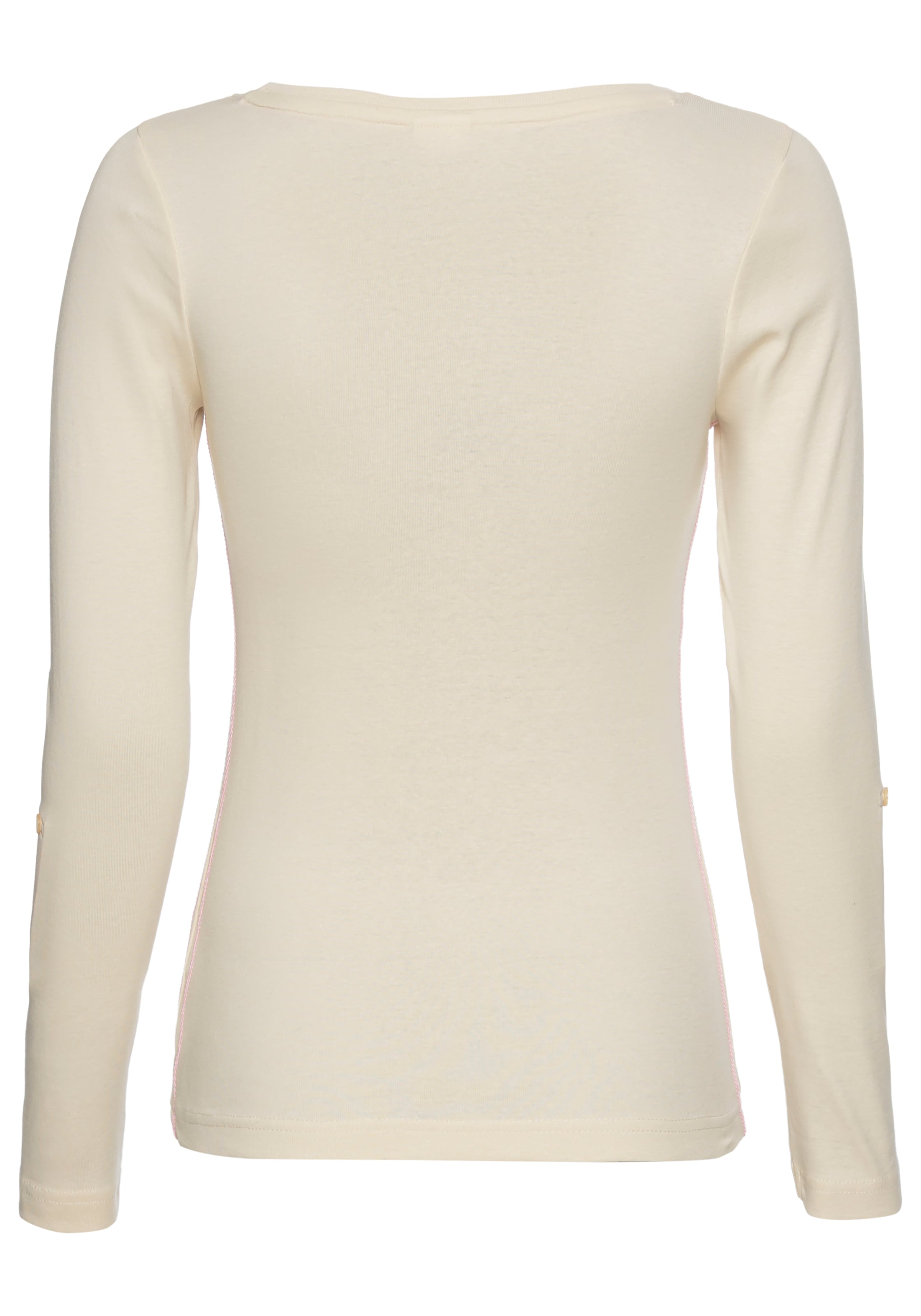 KangaROOS Langarmshirt, sehr figurbetonte Passform, aus dehnbarer Rippware