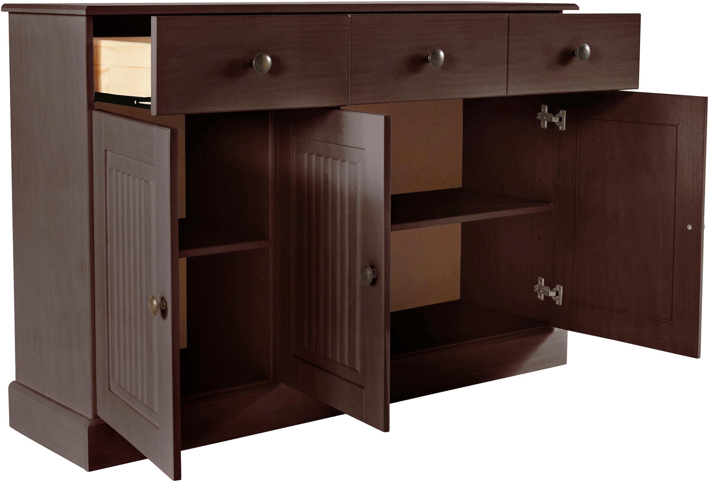 Home affaire Sideboard »Liotta«, Kommode mit 2 Schubkästen u. 2 verstellbare Einlegeböden