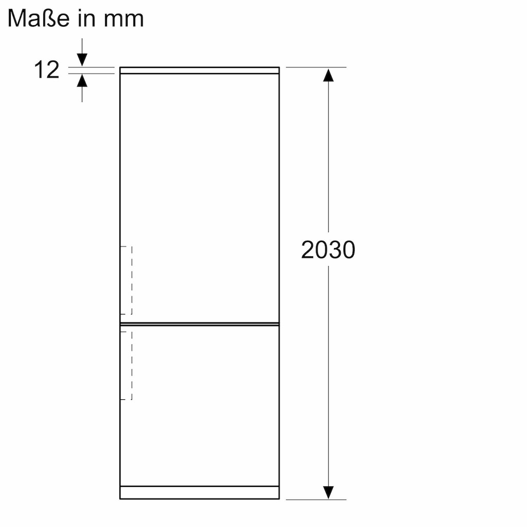 BOSCH Kühl-/Gefrierkombination »KGN39VCT«, KGN39VICT, 203 cm hoch, 60 cm breit