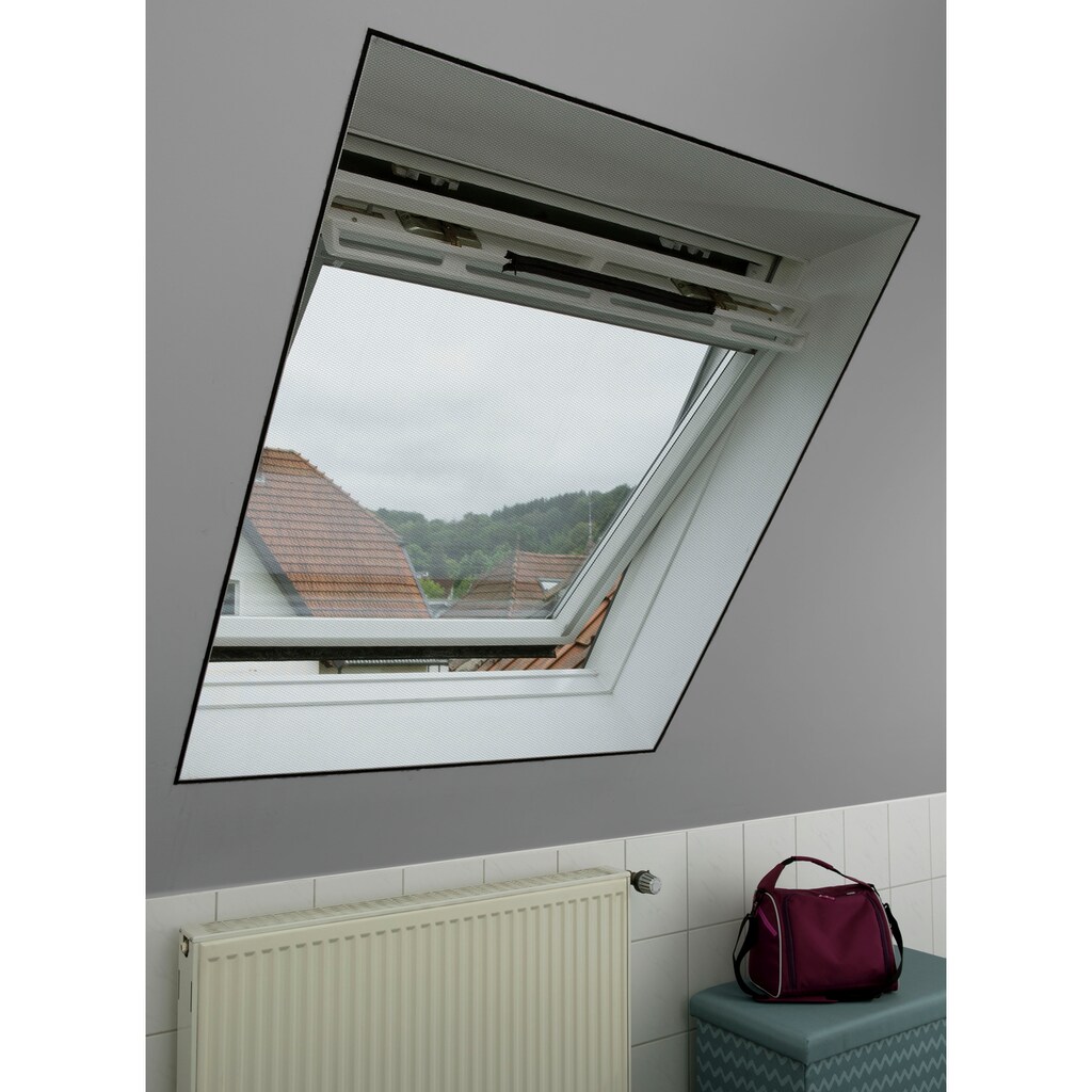 GARDINIA Fliegengitter-Gewebe »Insektenschutz Dachfenster Gaze«, mit Reißverschluss für Dachfenster-Griff