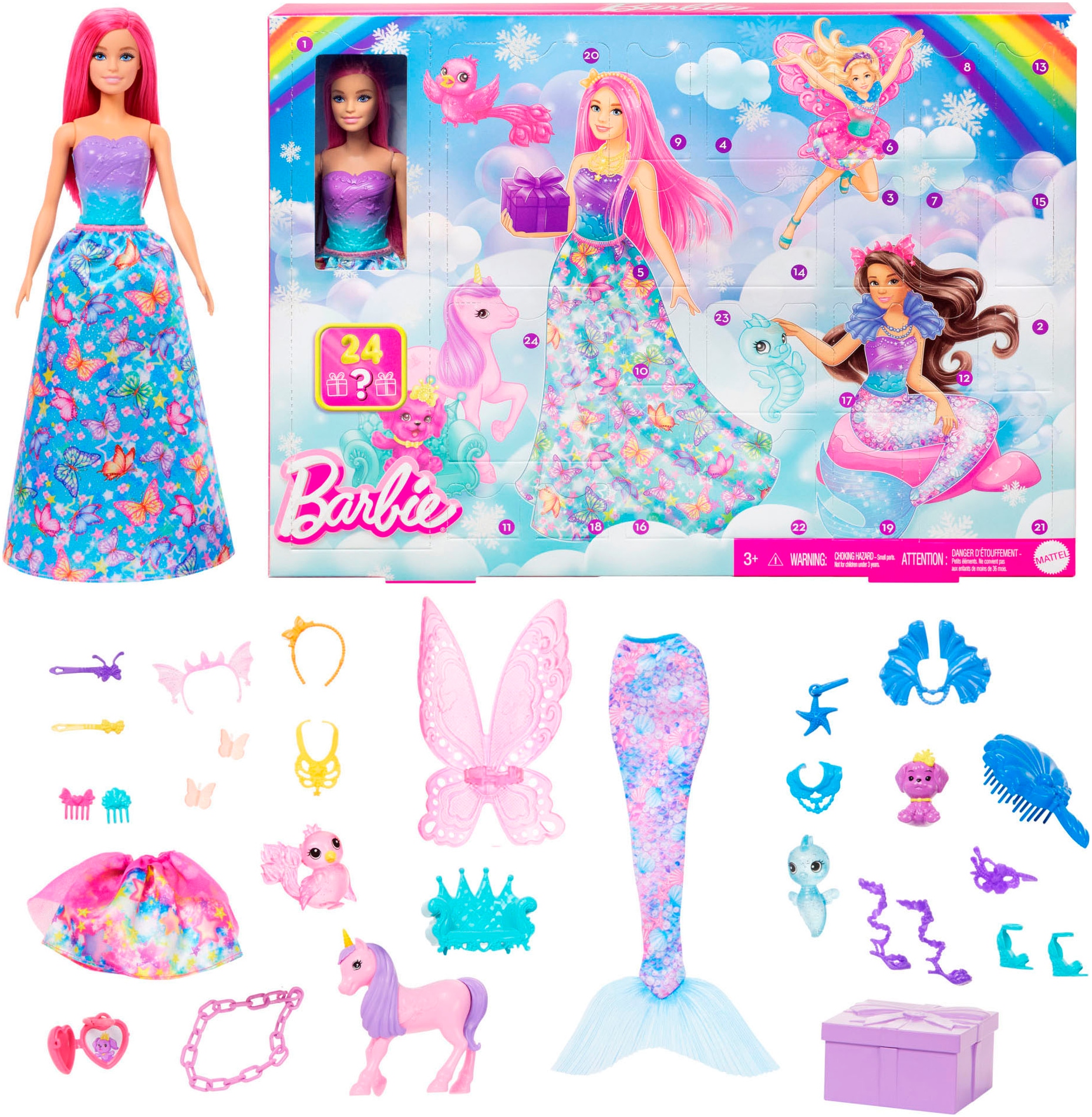 Spielzeug-Adventskalender »Barbie Dreamtopia«, ab 3 Jahren