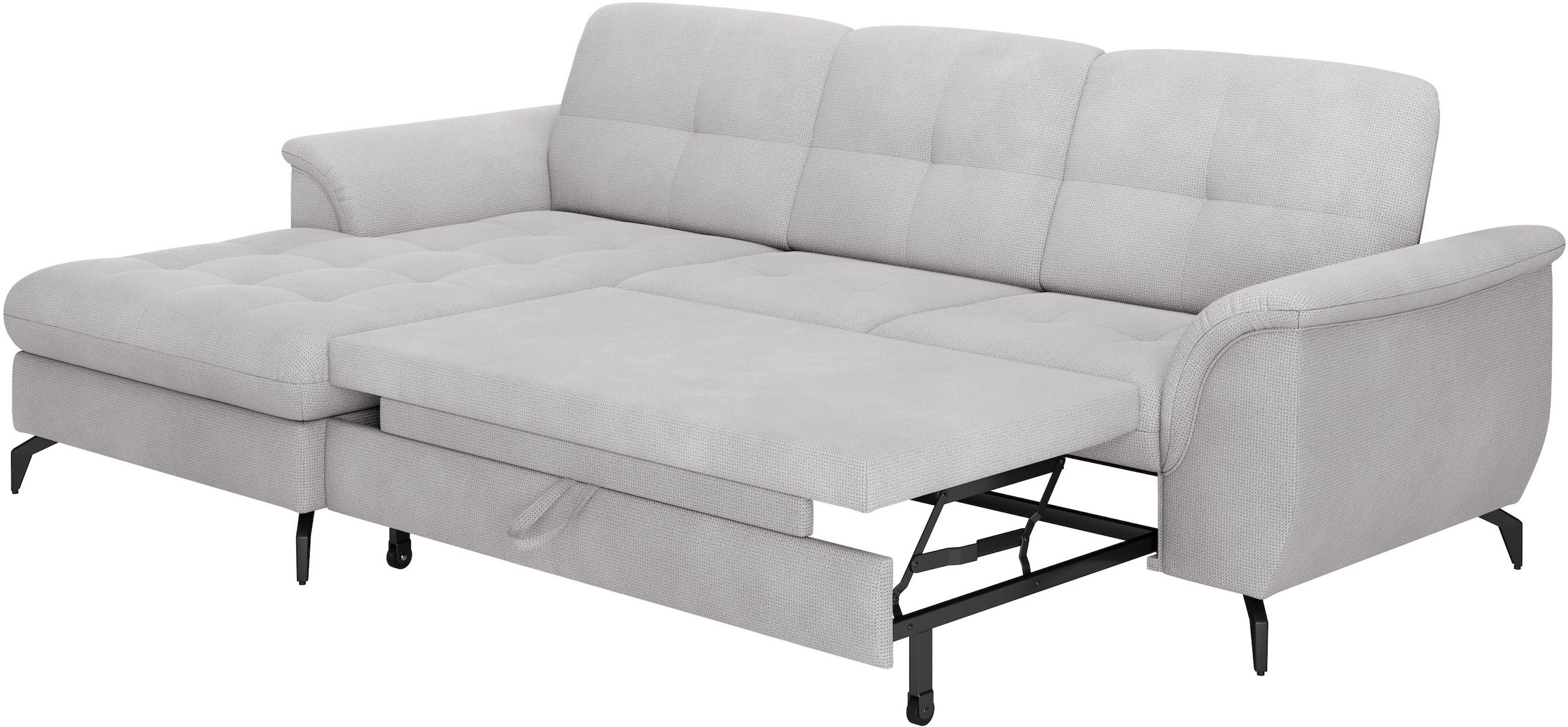 sit&more Ecksofa »Zora L-Form«, wahlweise mit Bettfunktion und Bettkasten