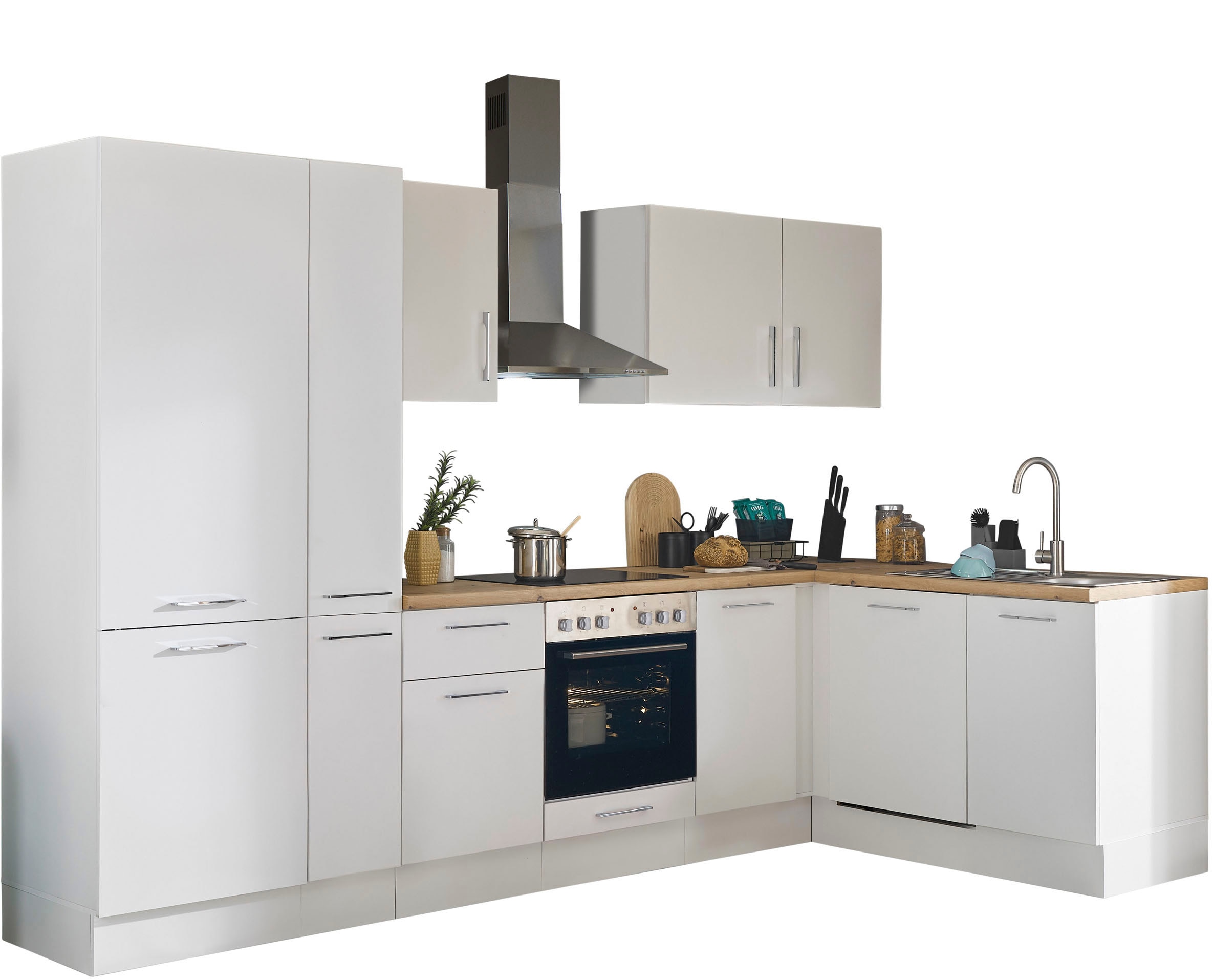 BASIC by Balculina Winkelküche "Turin" Stellbreite 310x175 cm, wahlweise mi günstig online kaufen