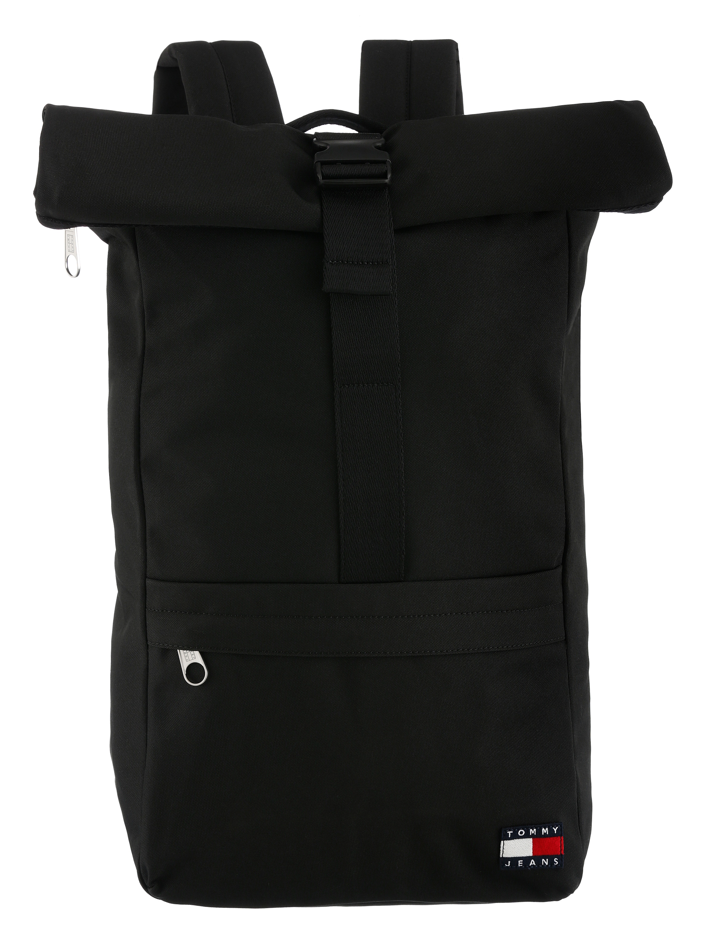 Tommy Jeans Rucksack »TJM ESS DAILY ROLLTOP BACKPACK«, Freizeitrucksack, Rolltop-Rucksack mit Label