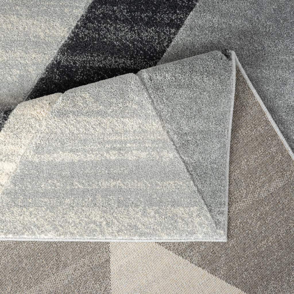 Carpet City Teppich »BONITO 7167«, rechteckig, 11 mm Höhe, Läufer, Flachflor, Hochtief-Muster/ 3D-Effekt, Geo-Muster, Wohnzimmer