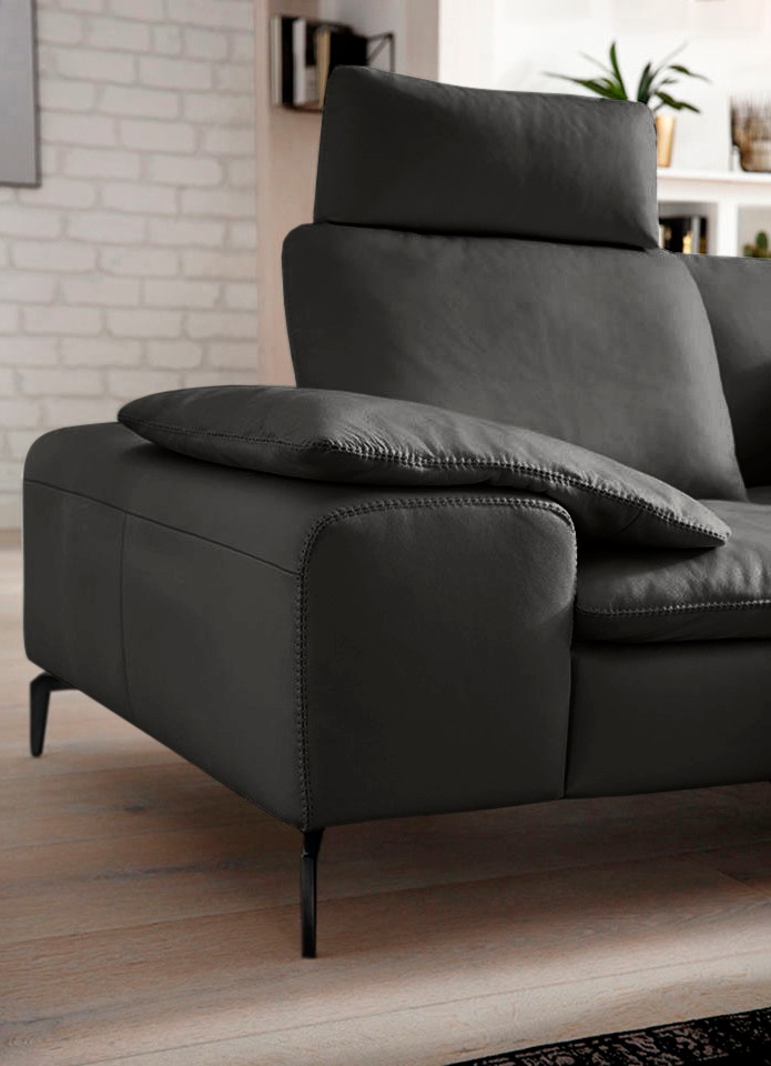 W.SCHILLIG Ecksofa »valentinoo, Designsofa, elegant und bequem, L-Form«, (Set), mit Sitztiefenverstellung, Breite 318 cm