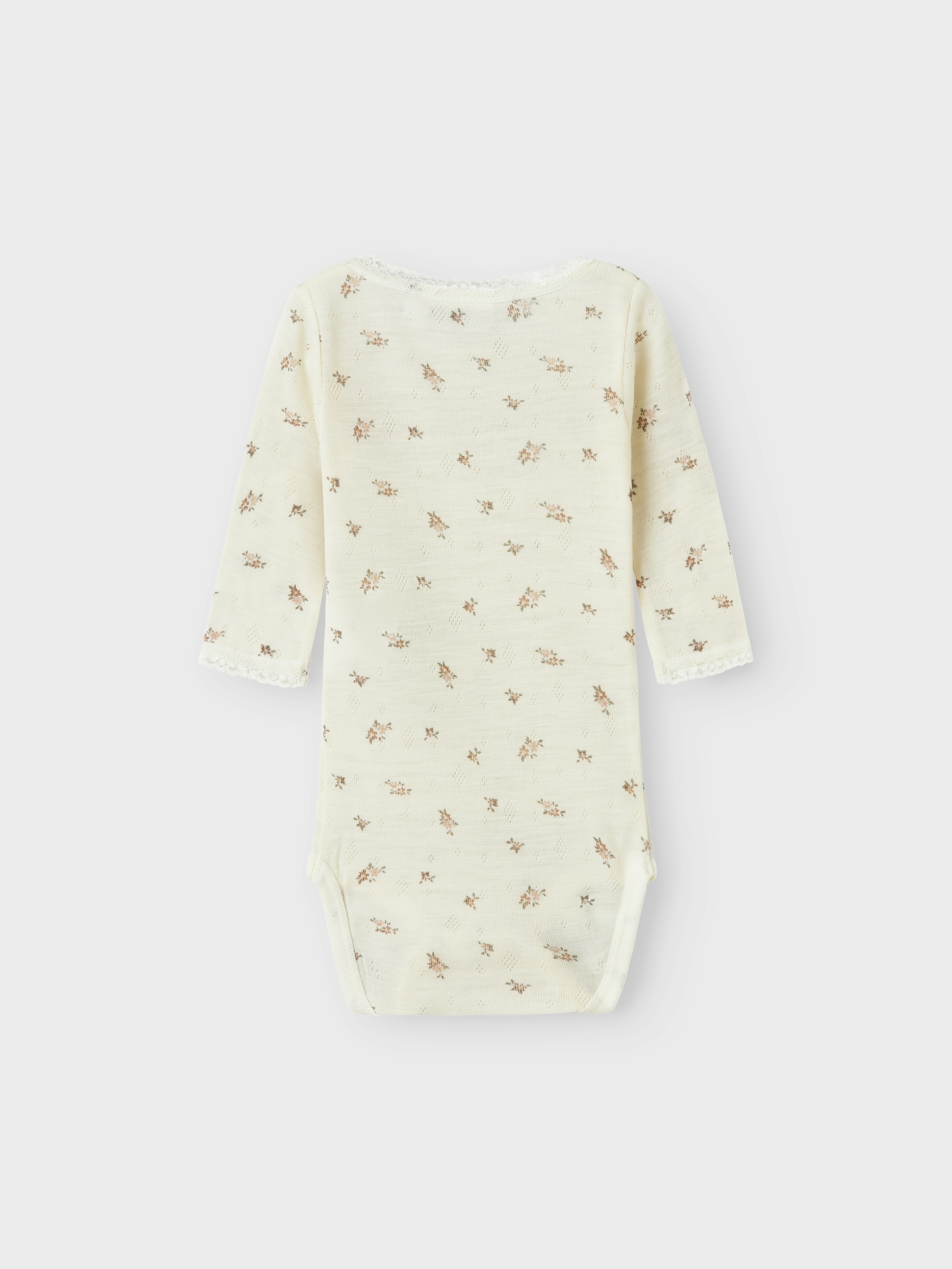 Name It Langarmbody »NBFWANG WOOL NEEDLE LS BODY NOOS«, aus reiner Merinowolle
