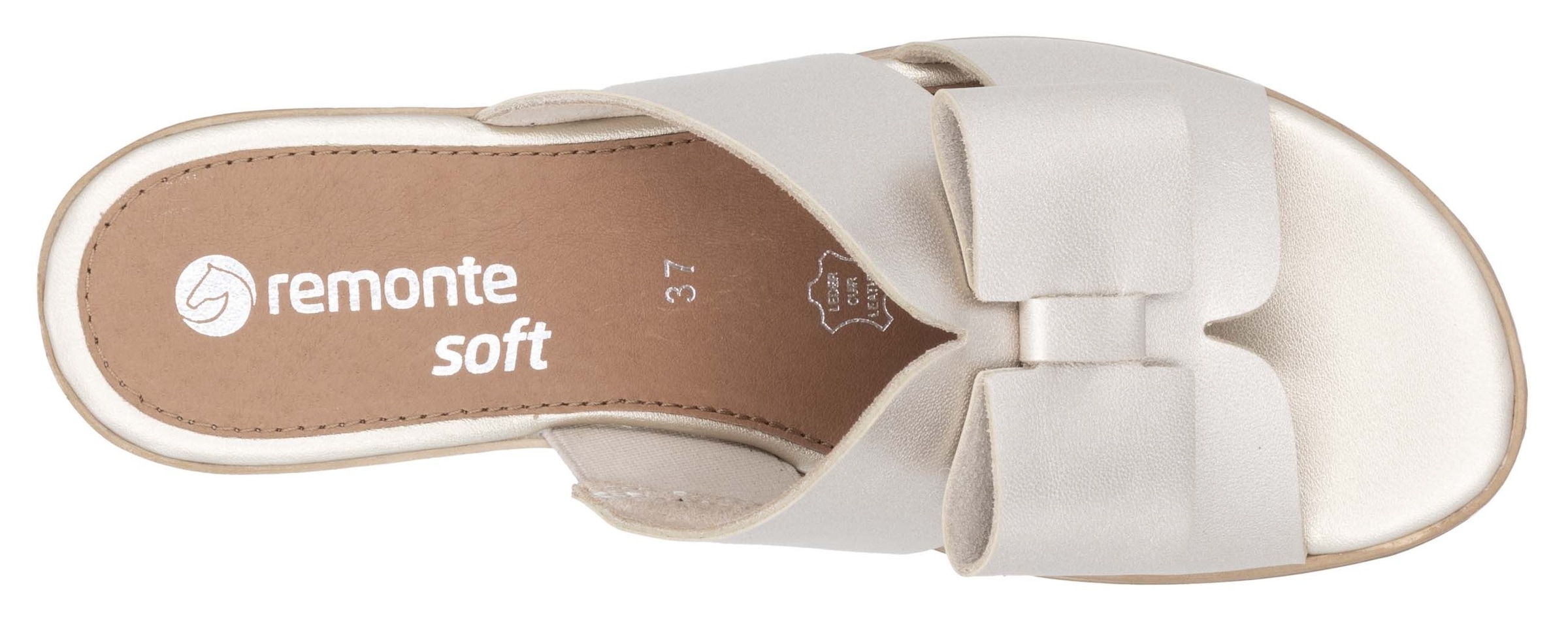 Remonte Pantolette  Keilabsatz, Sommerschuh mit schöner Zierschleife