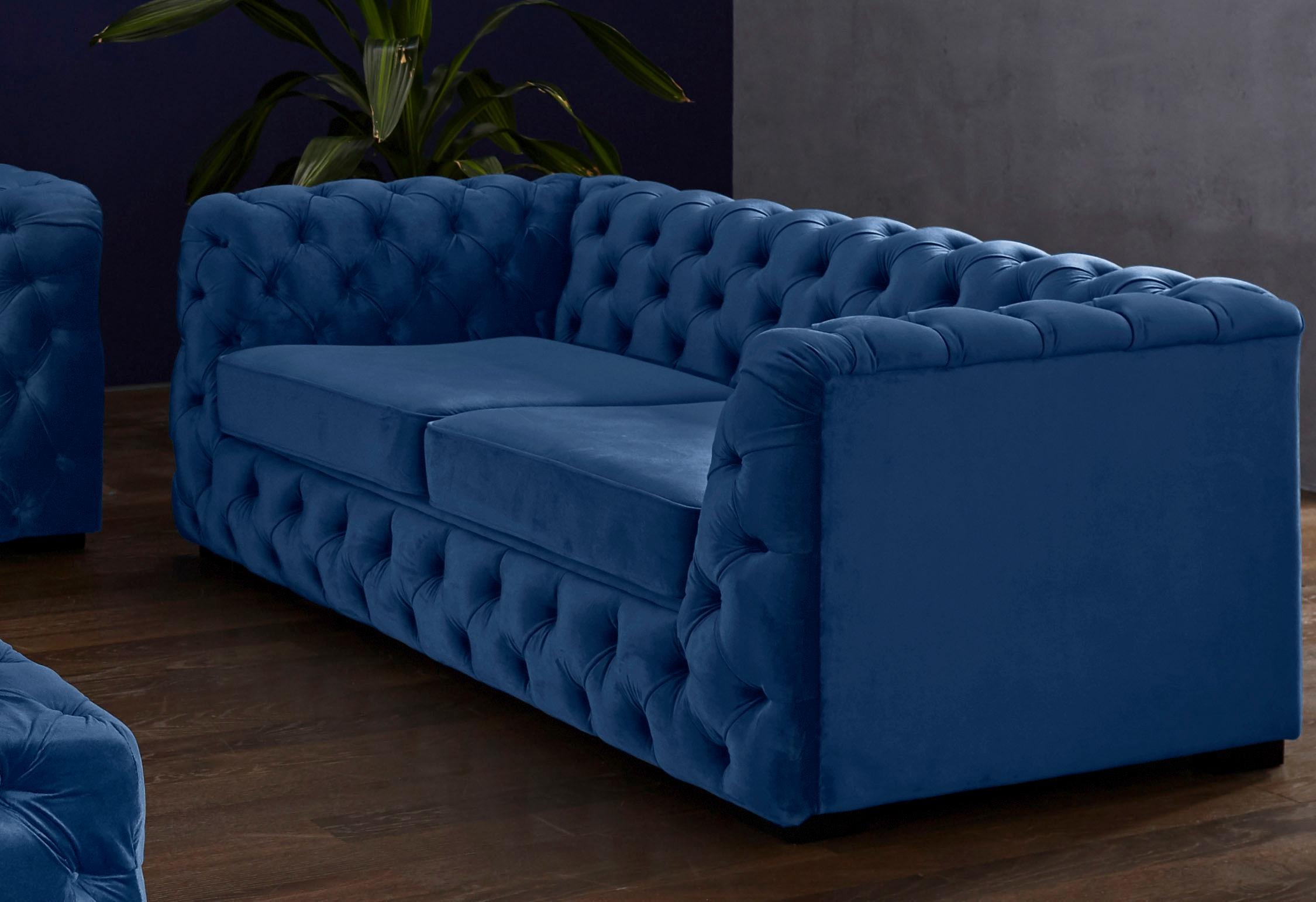 Home affaire Chesterfield-Sofa "Kalina", mit klassischer Chesterfield-Knopf günstig online kaufen
