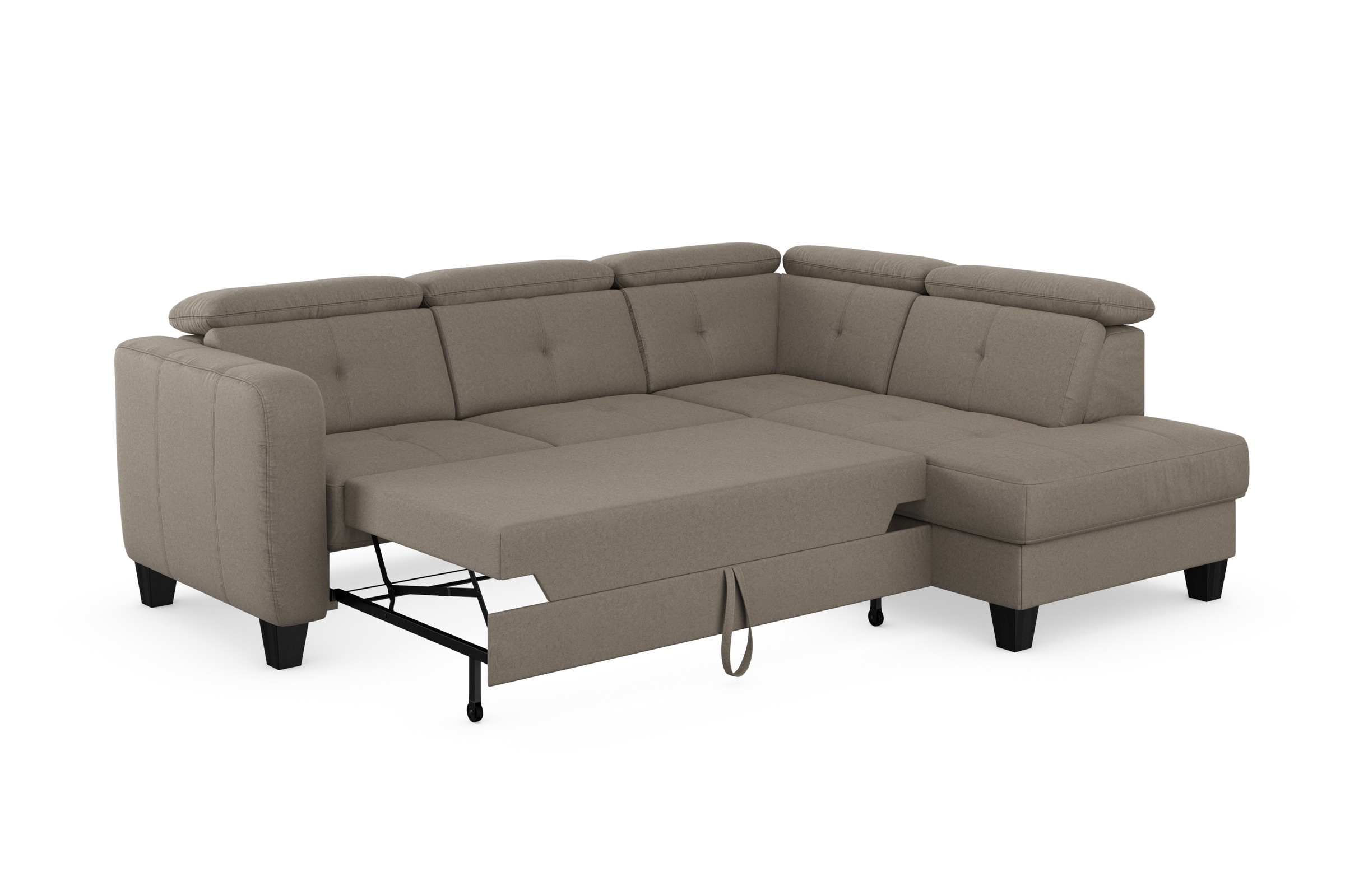 sit&more Ecksofa »Belluci L-Form«, inklusive Federkern, wahlweise mit Bettfunktion und Bettkasten