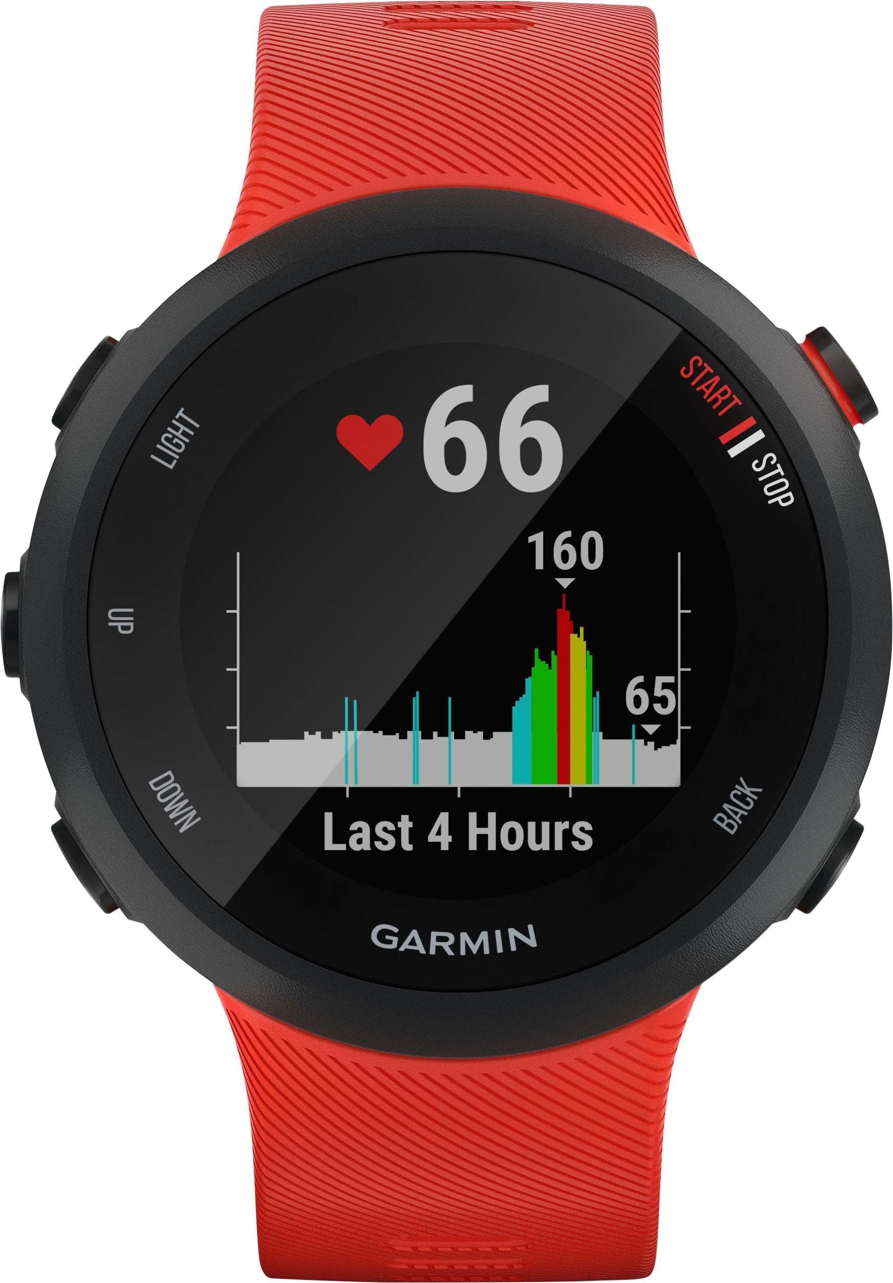 Garmin Smartwatch »Forerunner 45, Silikon-Armband 20mm«, (GPS-Laufuhr)
