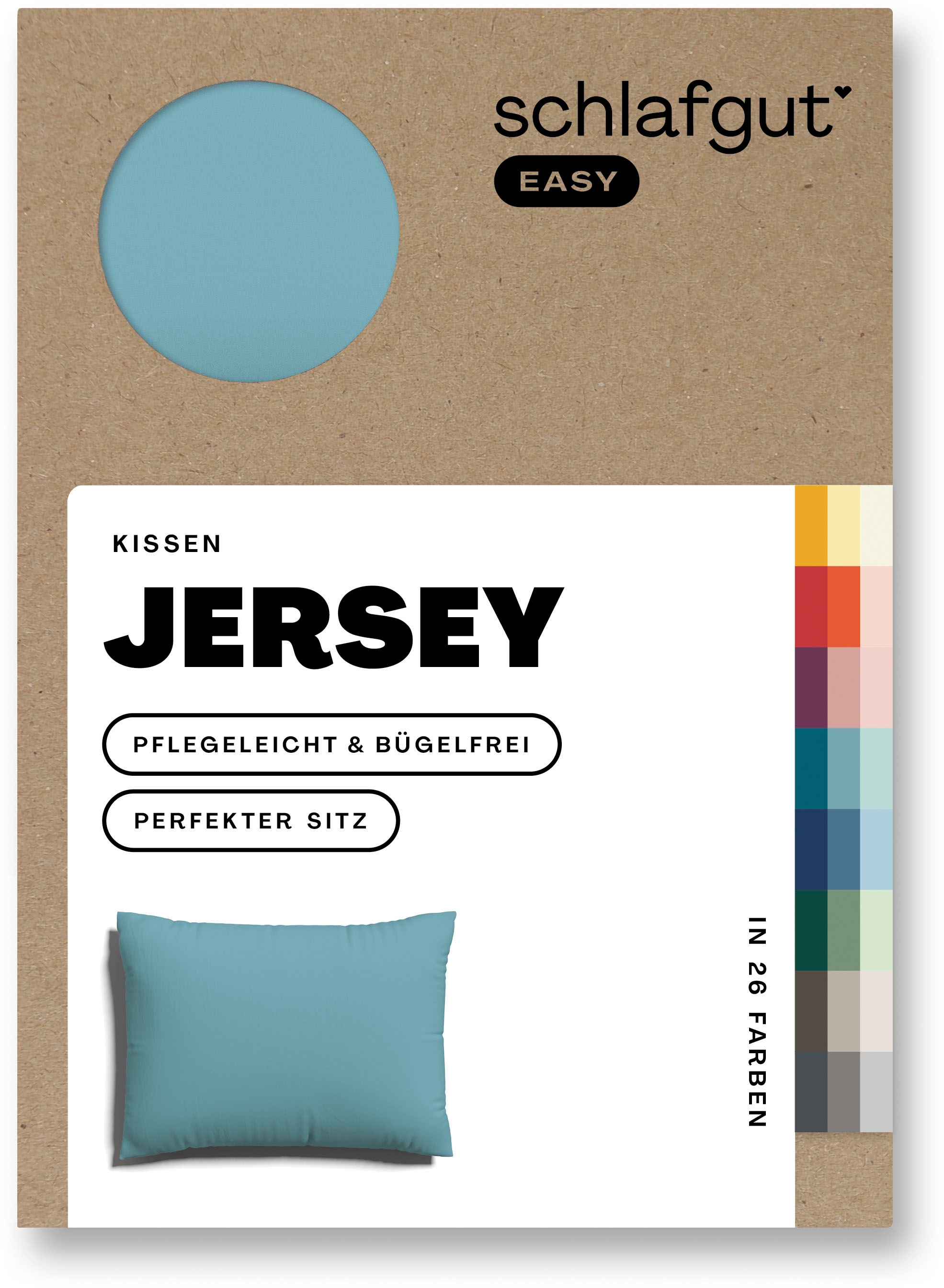 Schlafgut Kissenbezug »EASY Jersey«, (1 St.), Kissenhülle mit Reißverschlus günstig online kaufen