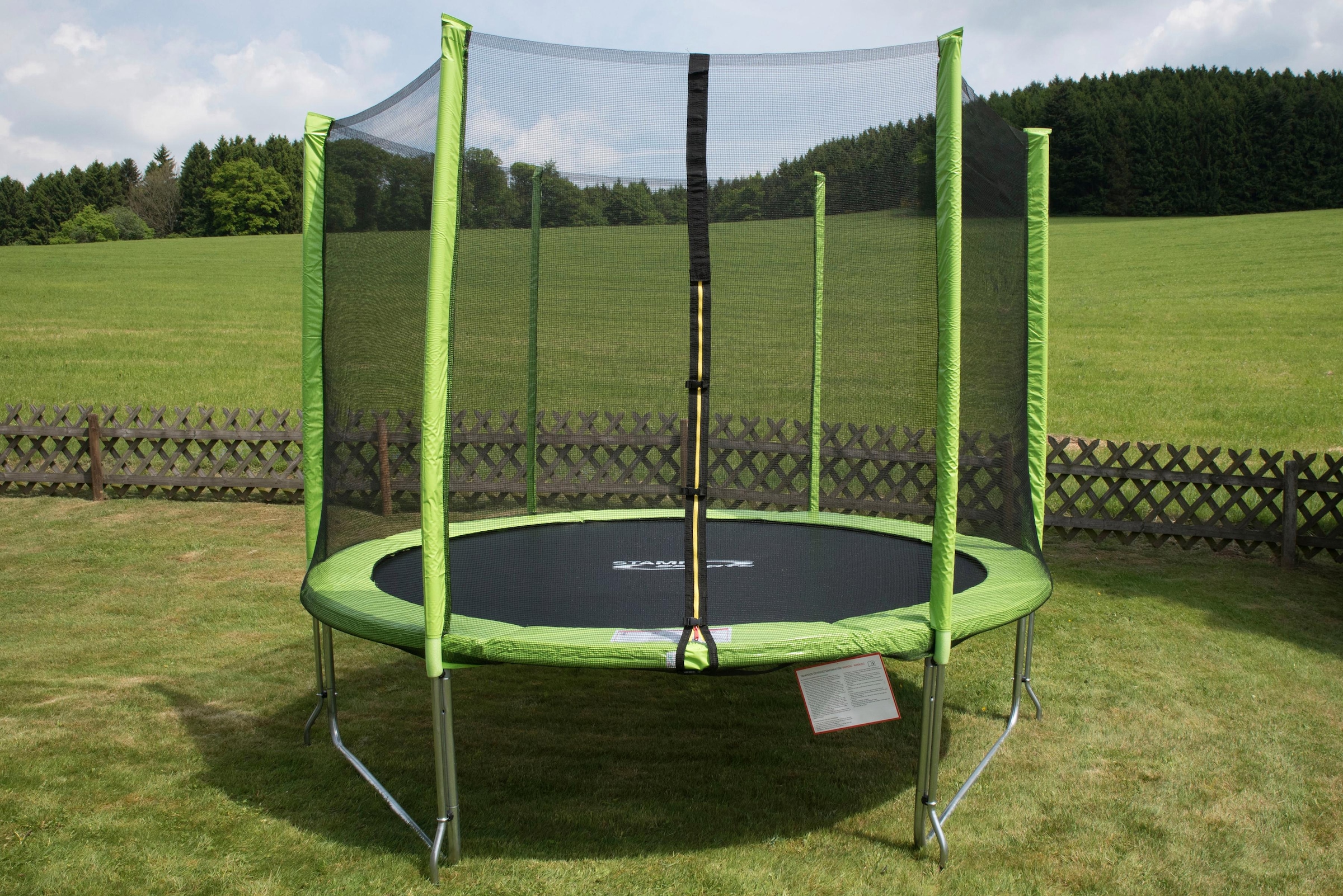 Gartentrampolin »SS-GT«, Ø 244 cm, (2 tlg.), Anti-Roll-Over-Schutz, farbig verkleidete...