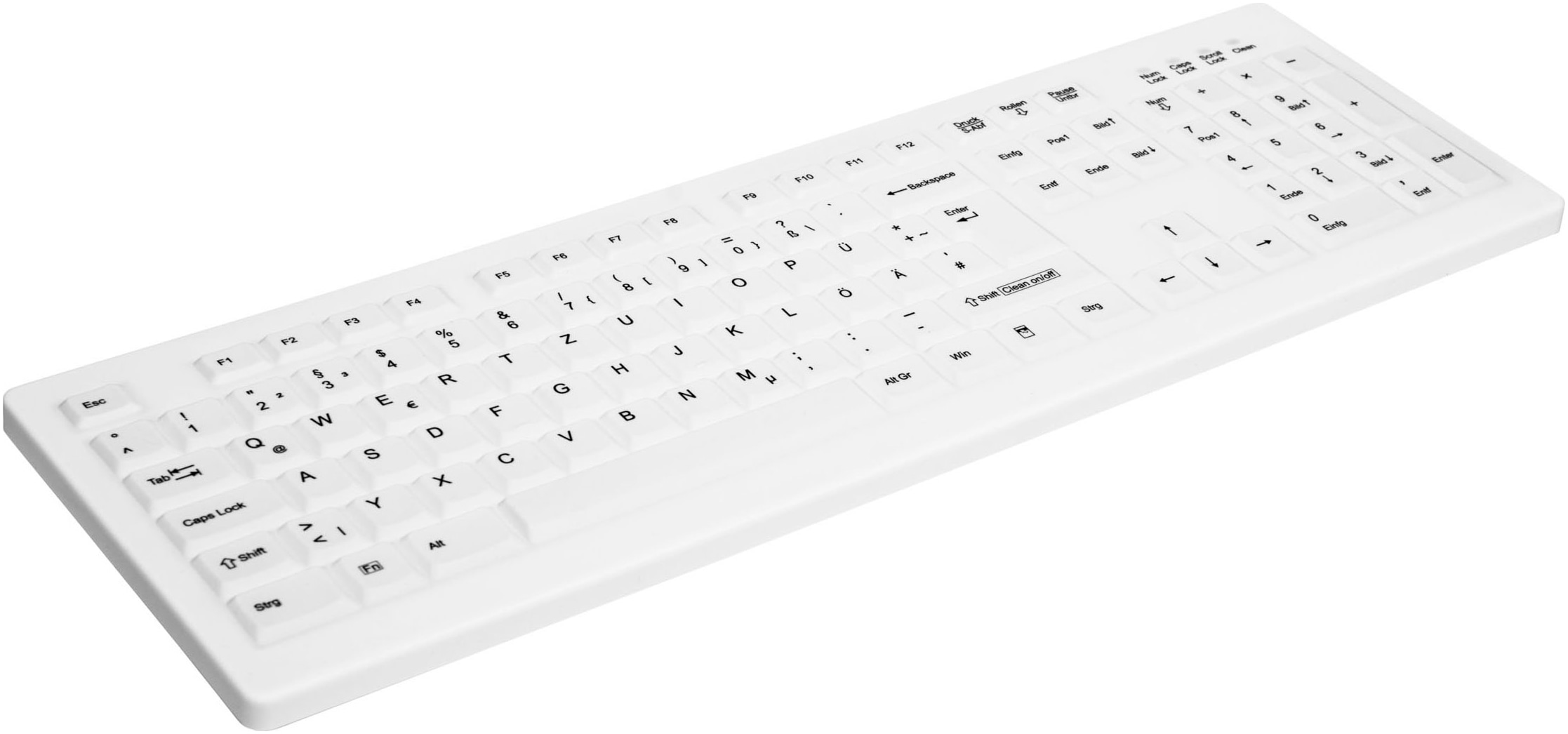 Cherry Tastatur »AK-C8100F-U1-W/GE« (Windows-Sperrtaste | Ziffernblock)