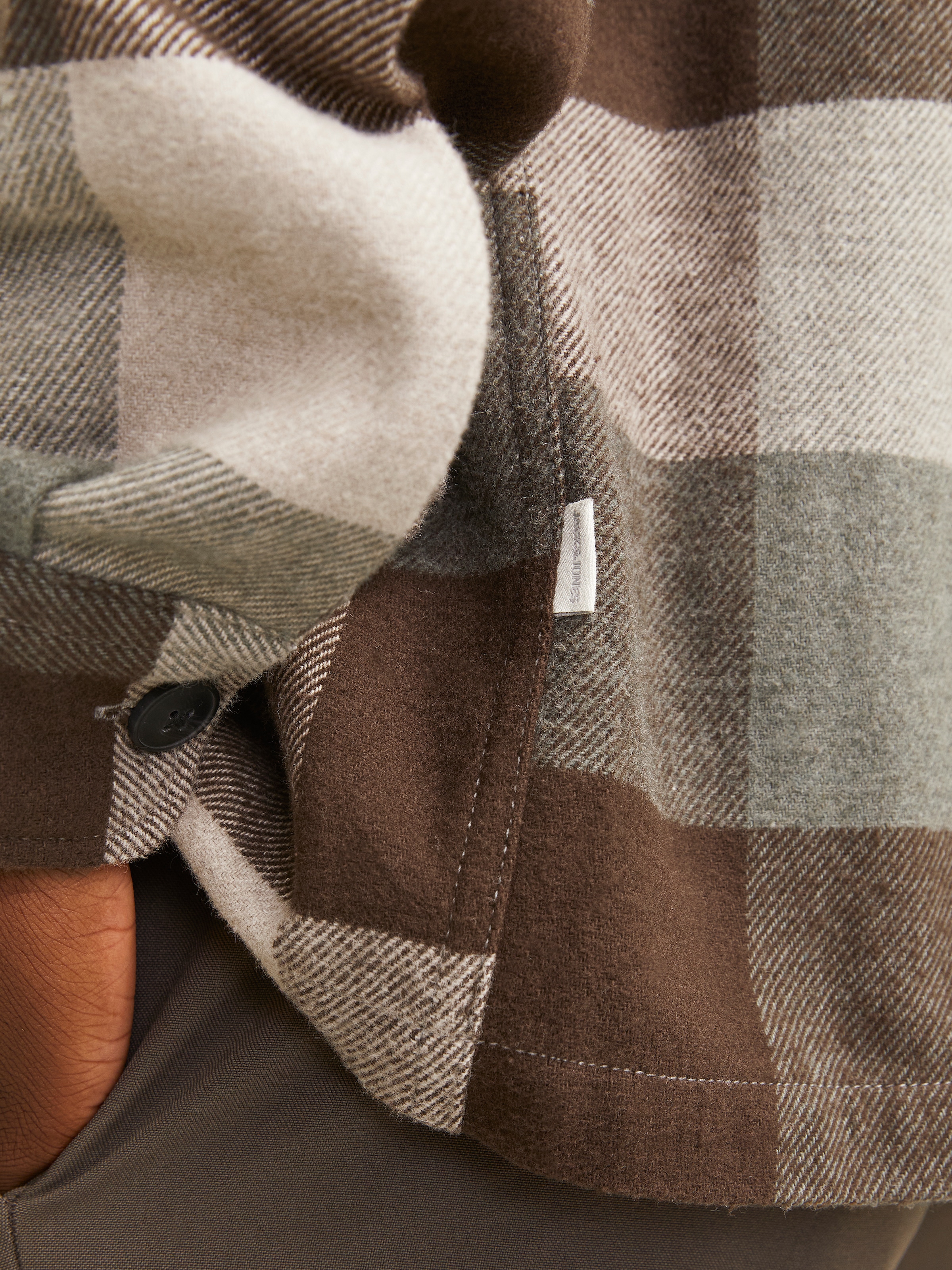 Jack & Jones Langarmhemd »JPRRAYMOND MELANGE CHECK LS OVERSHIRT SN«