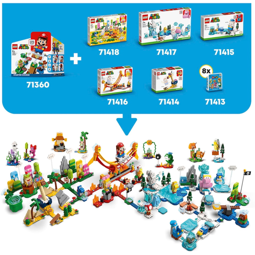 LEGO® Konstruktionsspielsteine »Mario-Charaktere-Serie 6 (71413), LEGO® Super Mario«, (52 St.)