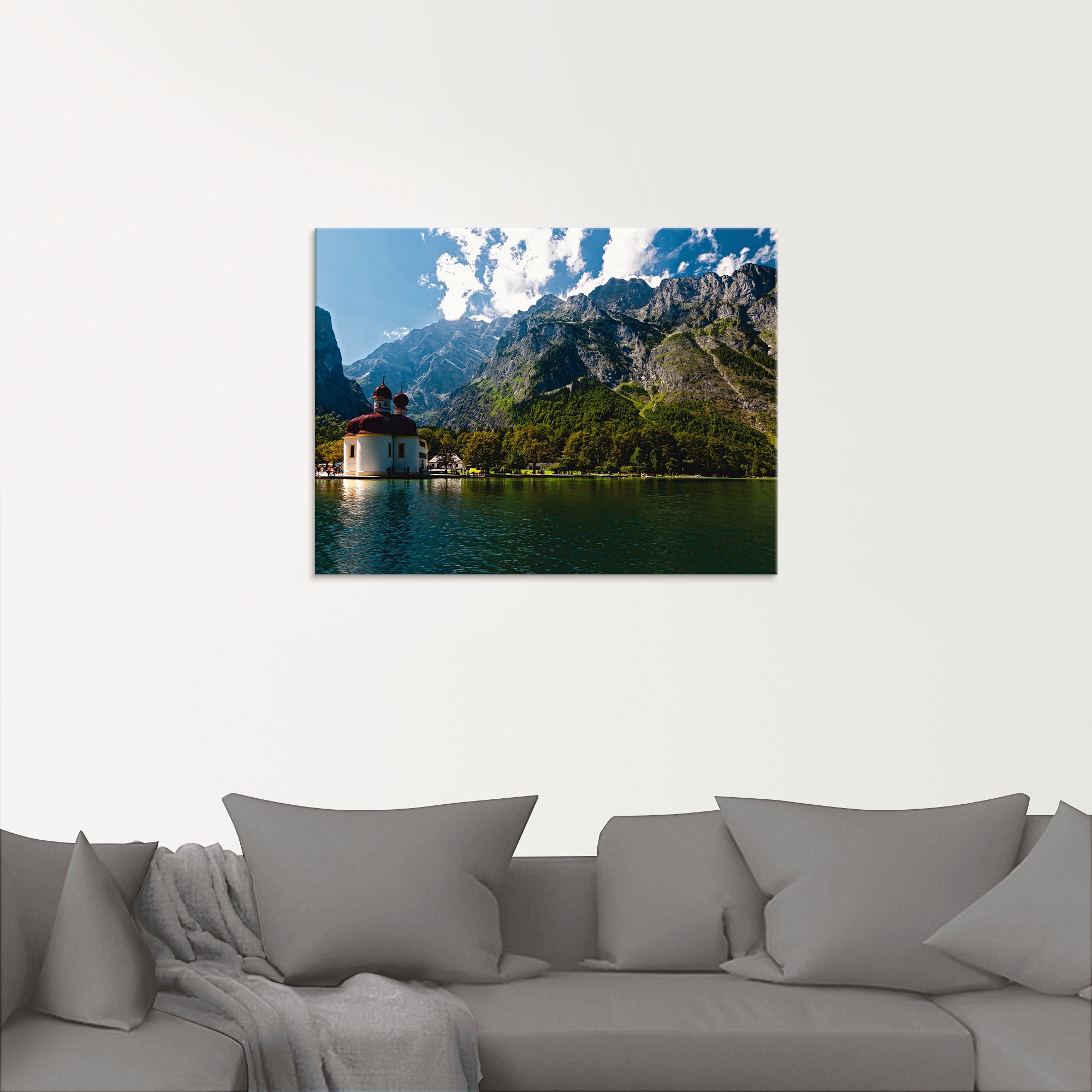 Artland Glasbild "St. Bartholomä Königssee I", Berge, (1 St.), in verschied günstig online kaufen