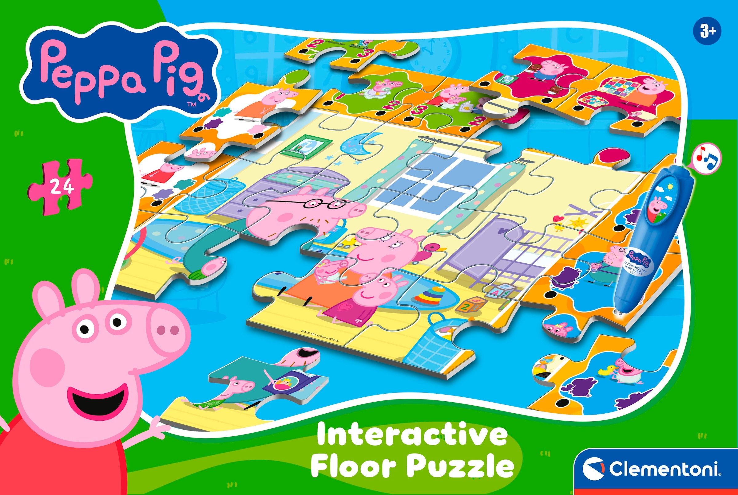 Clementoni® Puzzle »Quiz-Bodenpuzzle - Peppa Pig« Made in Europe