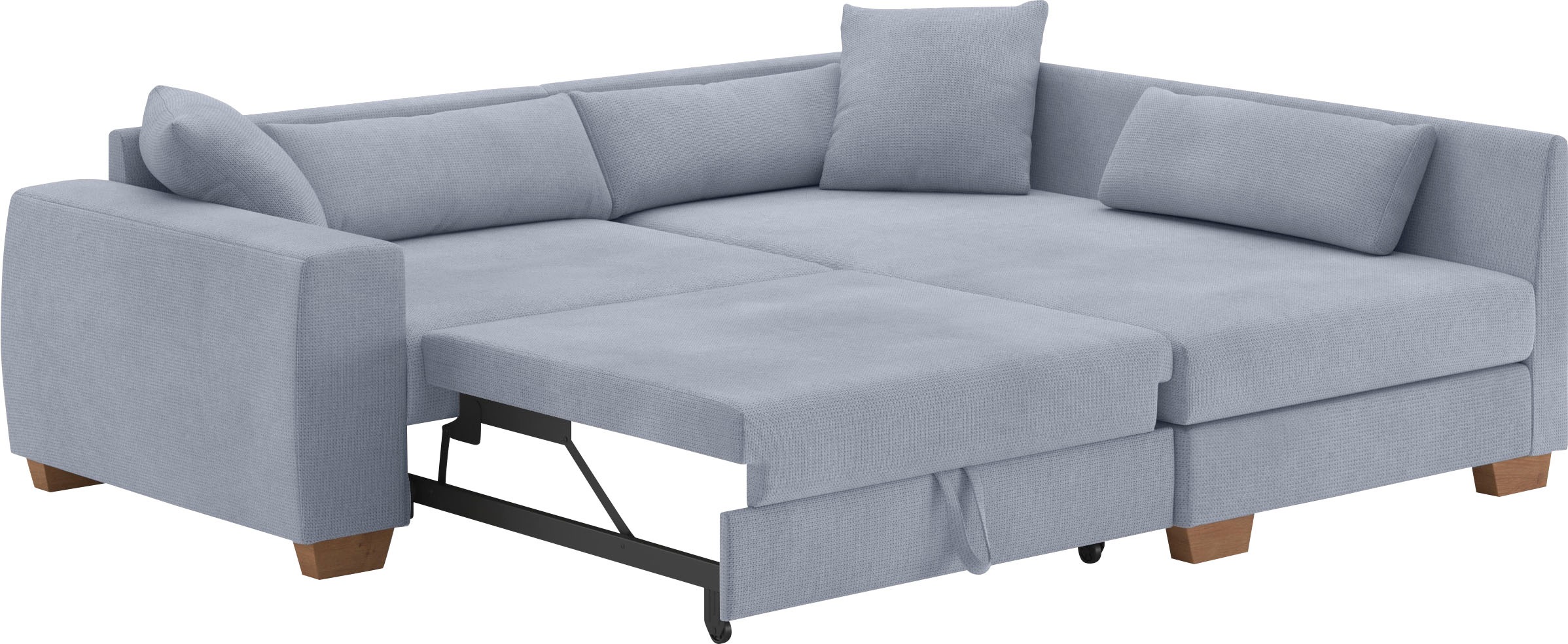 Mr. Couch Ecksofa »Helena L-Form«, Mit Federkern, wahlweise mit Bettfunktion und Taschenfederkern
