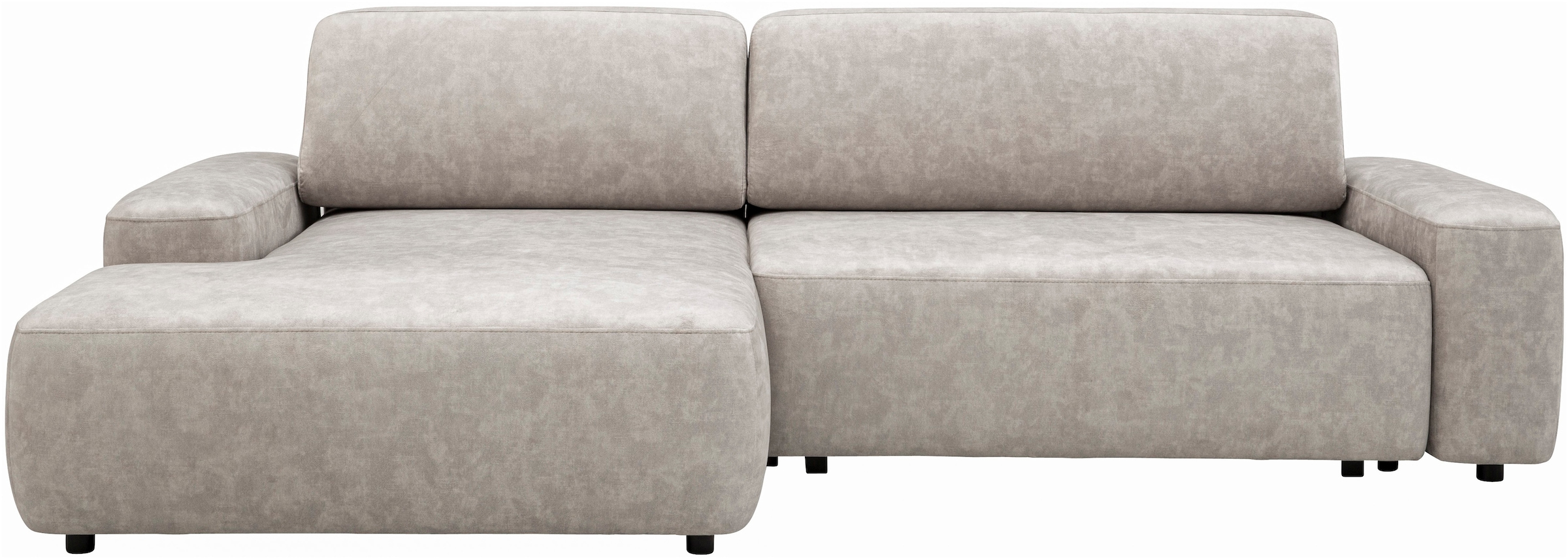INOSIGN Ecksofa »TORGE (264cm), Schlafsofa in Cord, Samtvelours o Struktur fein, L-Form«, Schlaffunktion, Bettkasten, Liegefläche: 125/210 cm