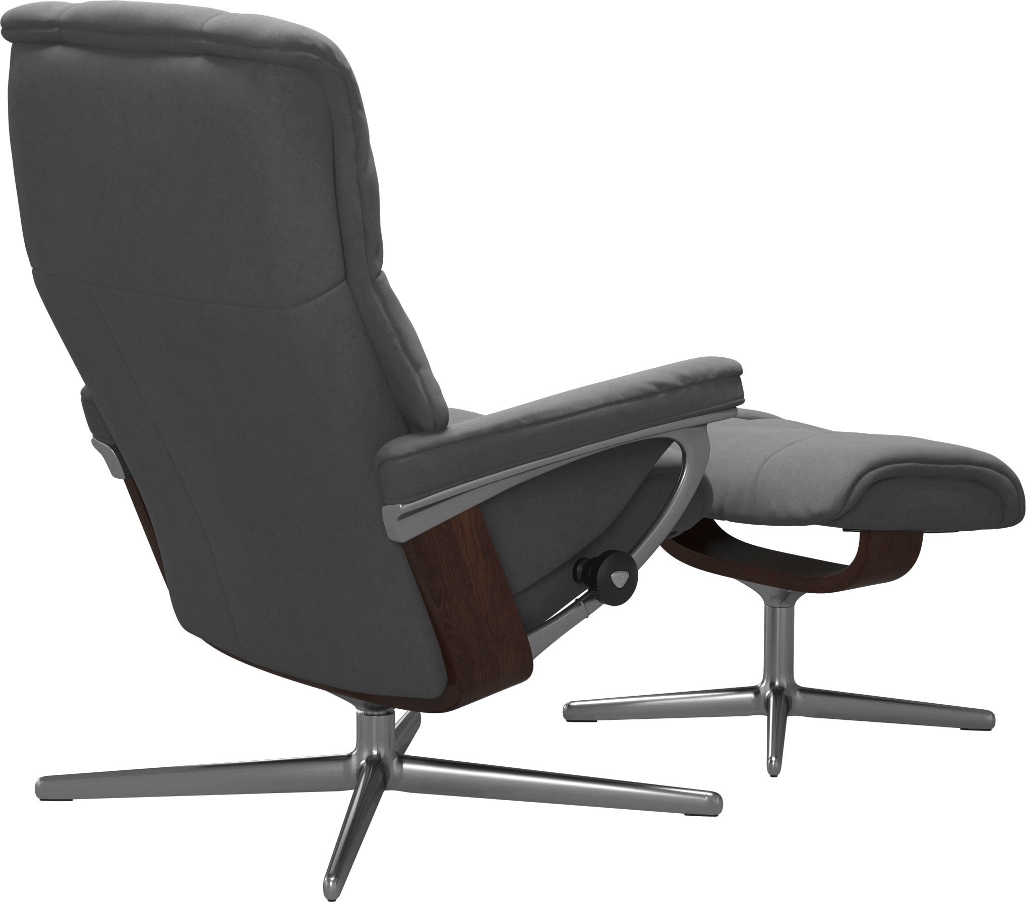 Stressless® Fußhocker »Mayfair« mit Cross Base, Größe S, M & L, Holzakzent Braun