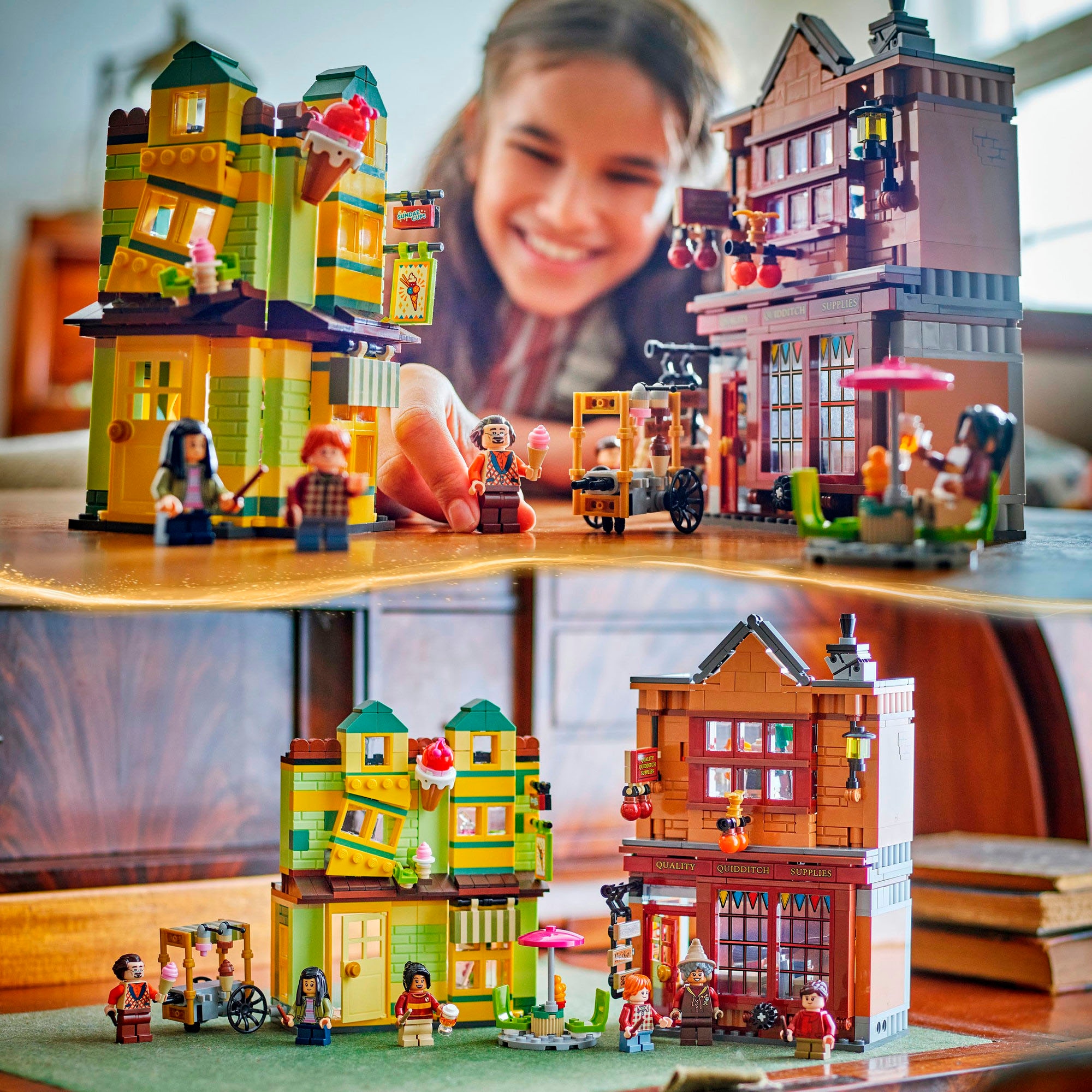LEGO® Konstruktionsspielsteine »Qualität für Quidditch & Fortescues Eissalon (76452)«, (795 St.), LEGO Harry Potter™; Made in Europe