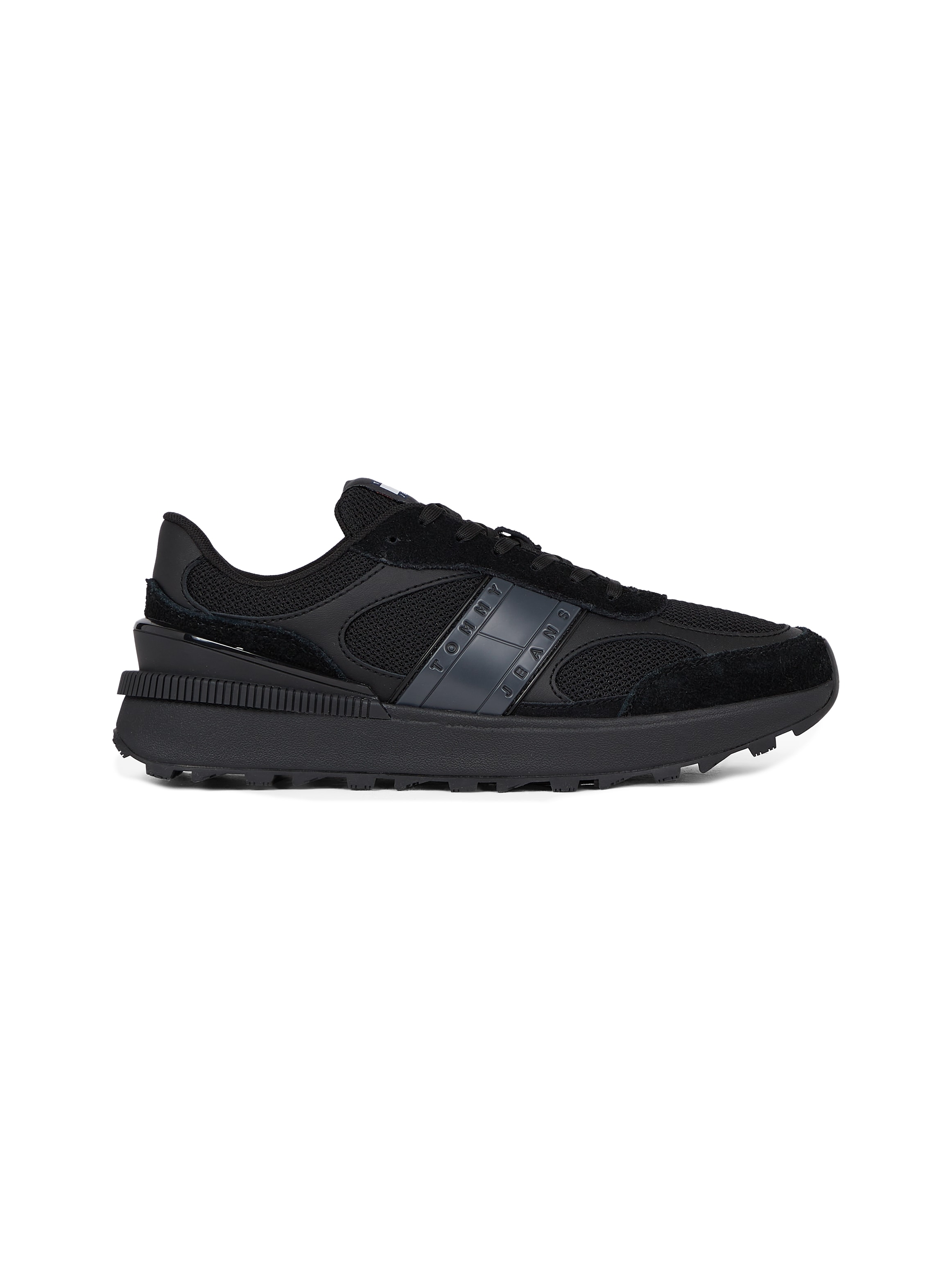 Tommy Jeans Sneaker »TJM TECHNICAL RUNNER ESS«, Freizeitschuh, Halbschuh, Schnürschuh mit gepolstertem Schaftrand