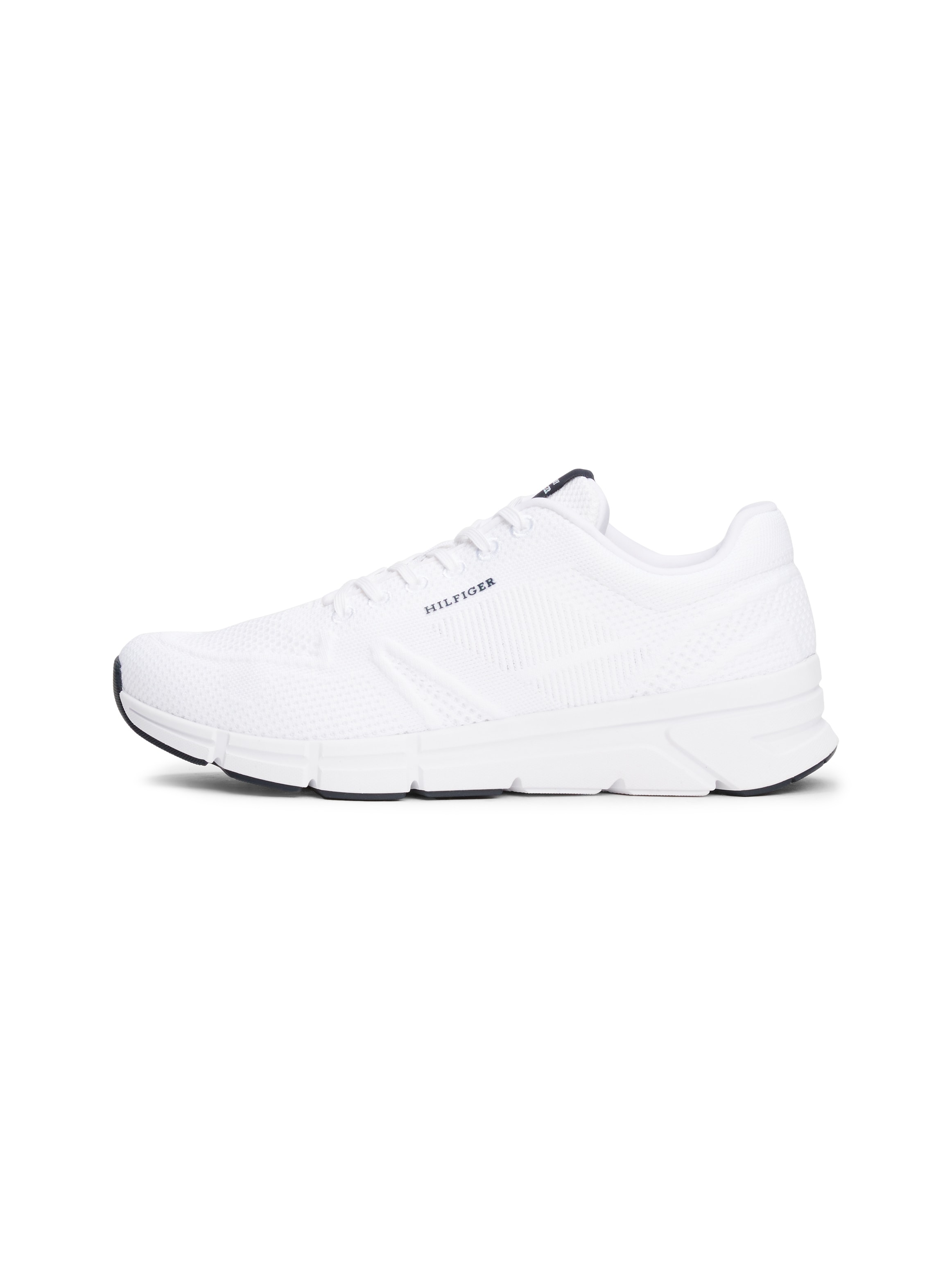 Tommy Hilfiger Sneaker »MODERN COMFORT RUN KNIT«, Freizeitschuh, Halbschuh, Schnürer mit weich gepolstertem Schaftrand