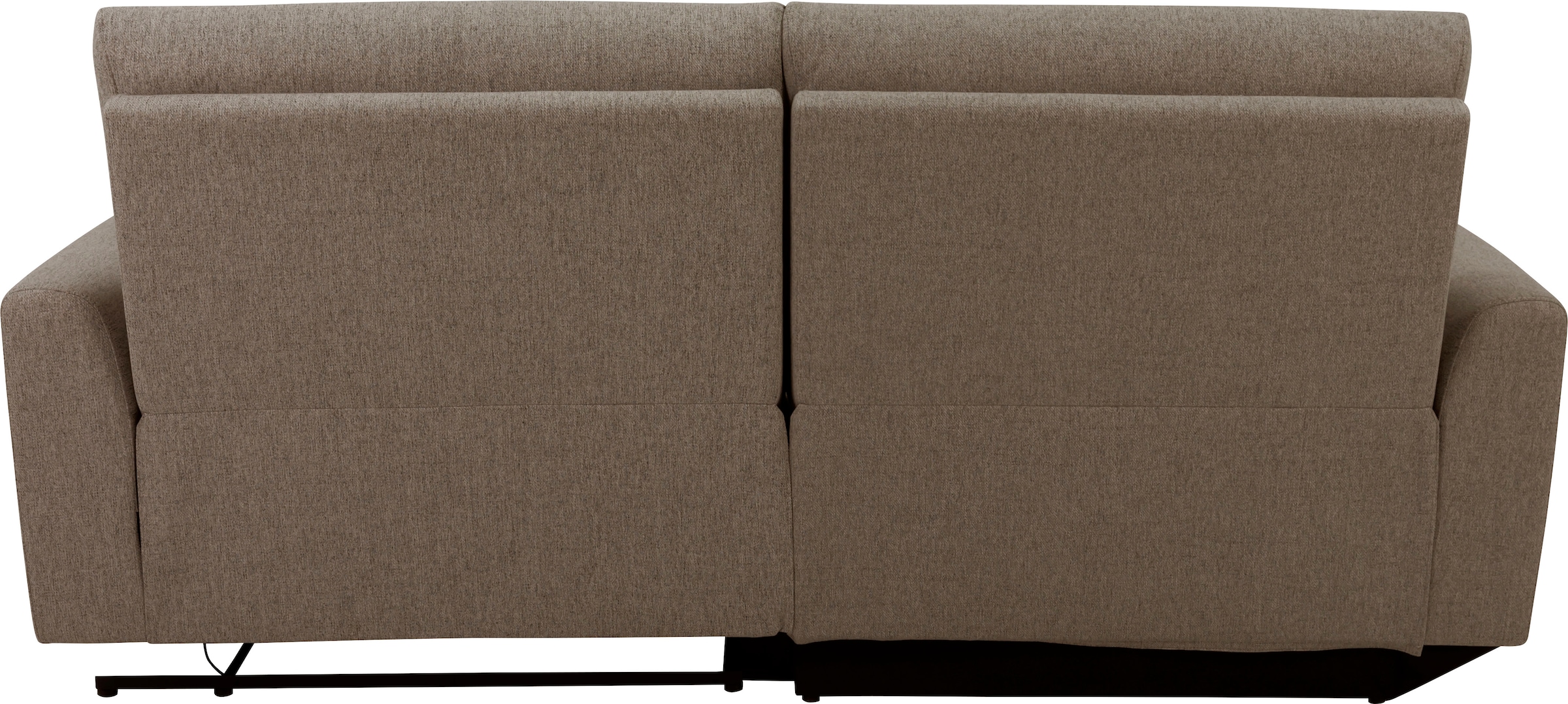 INOSIGN Ecksofa »JENNA, L-Form, 209cm, manuelle u. elektrische Funktion, mit USB A/C,«, Liegefunktion 105°-150°, Federkern, Struktur fein