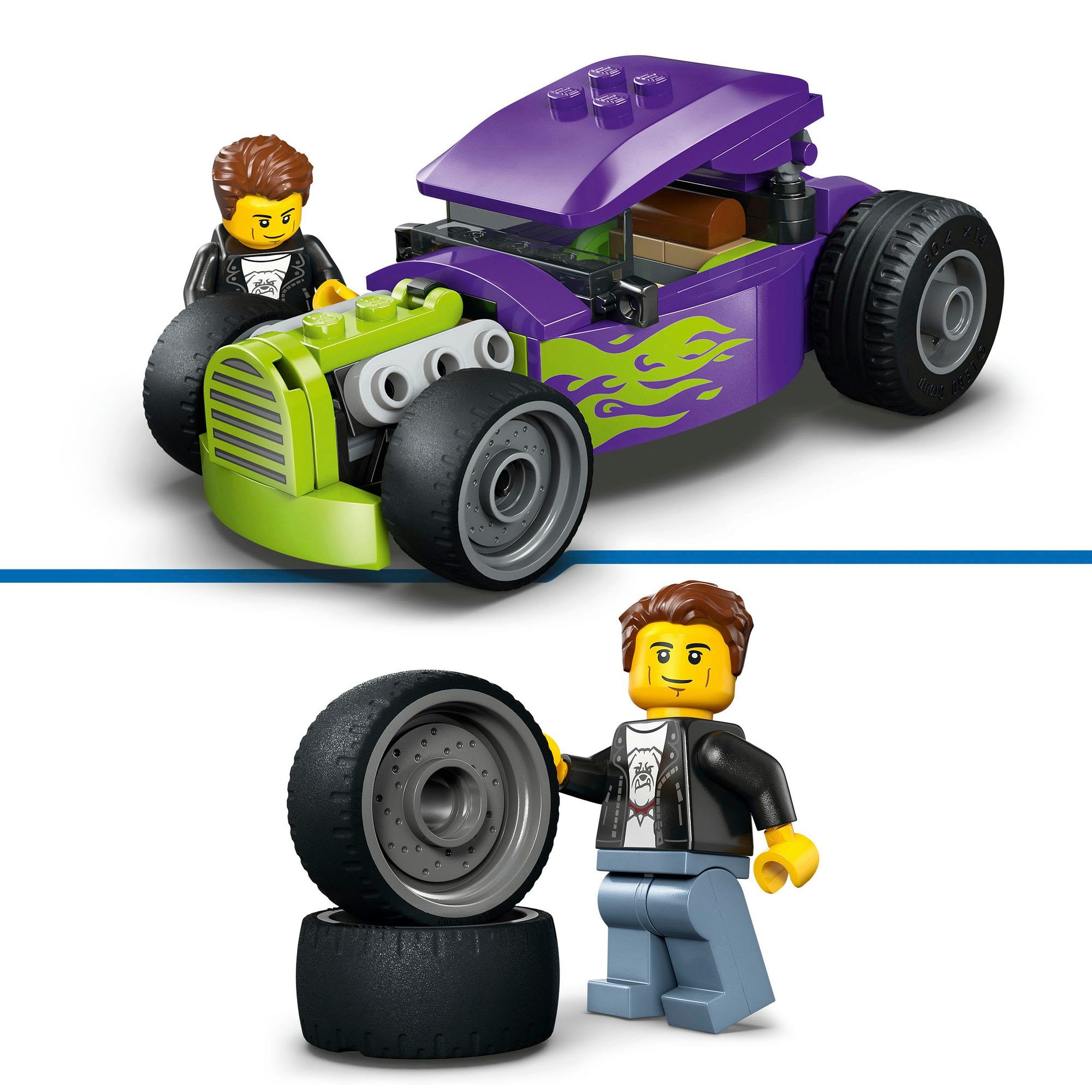 LEGO® Konstruktionsspielsteine »Hot Rod (60485), LEGO City« Made in Europe