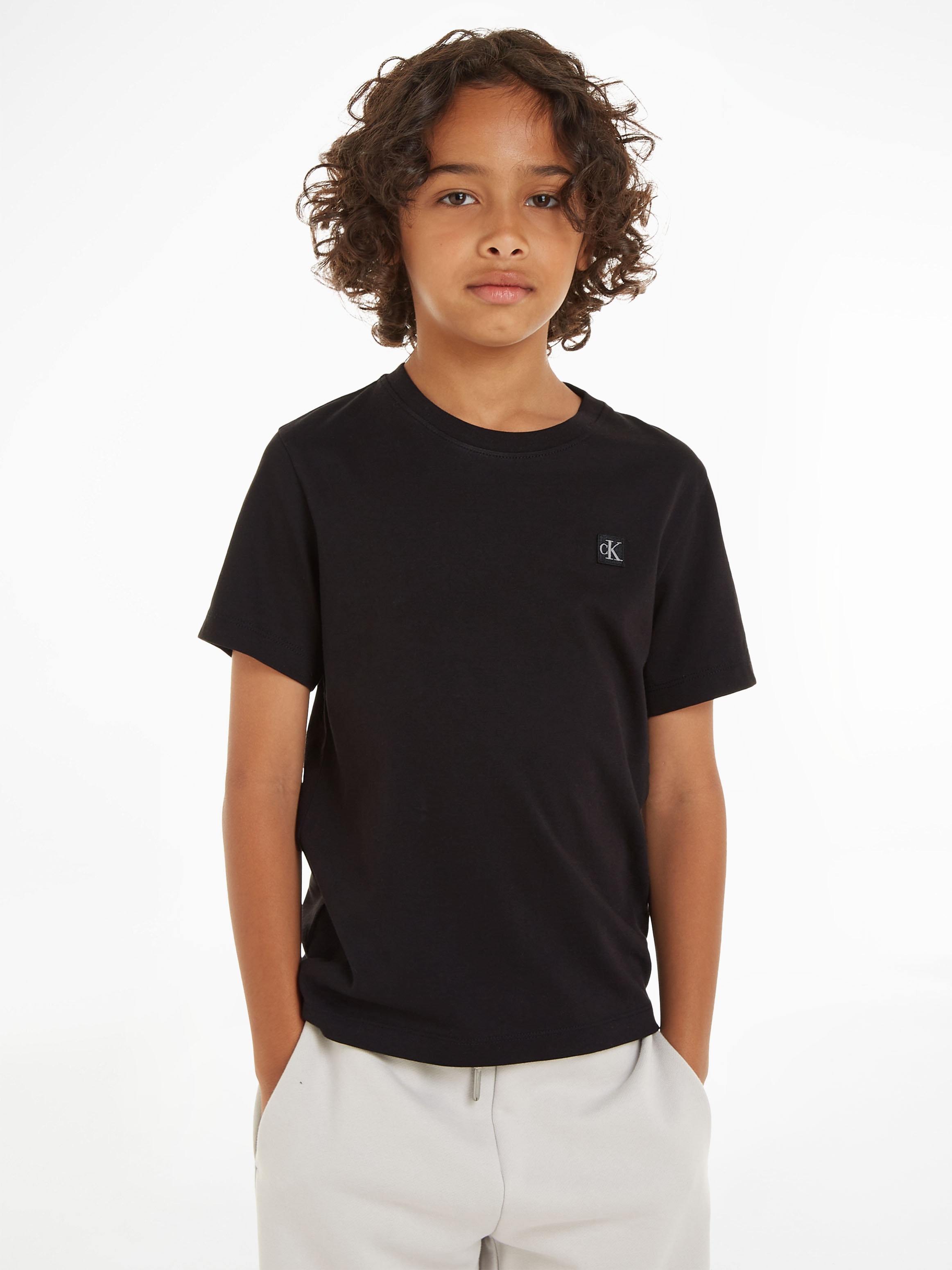Calvin Klein Jeans T-Shirt »MONOGRAM MINI BADGE T-SHIRT« für Kinder bis 16 Jahre
