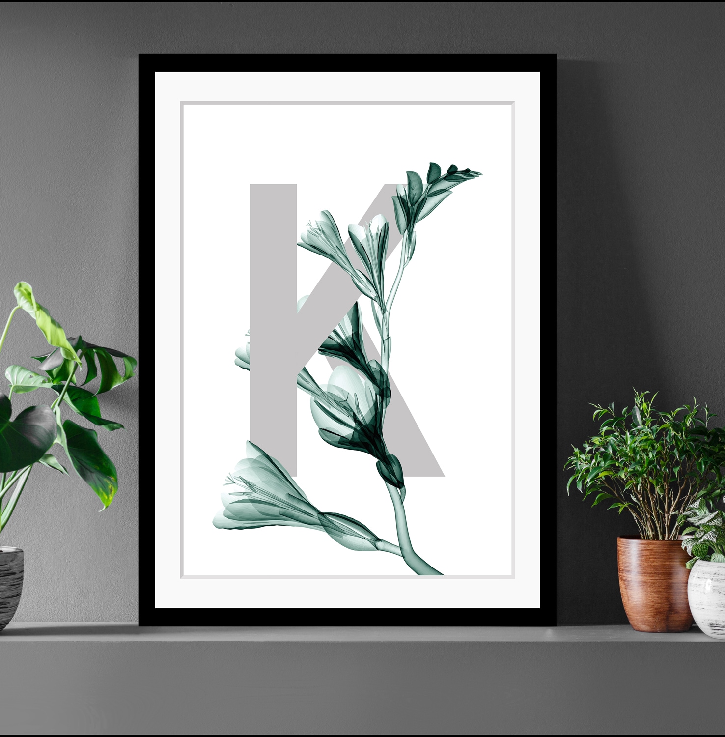 queence Bild »K-Flower« Buchstaben   Pflanzen   Pflanzenbilder günstig online kaufen