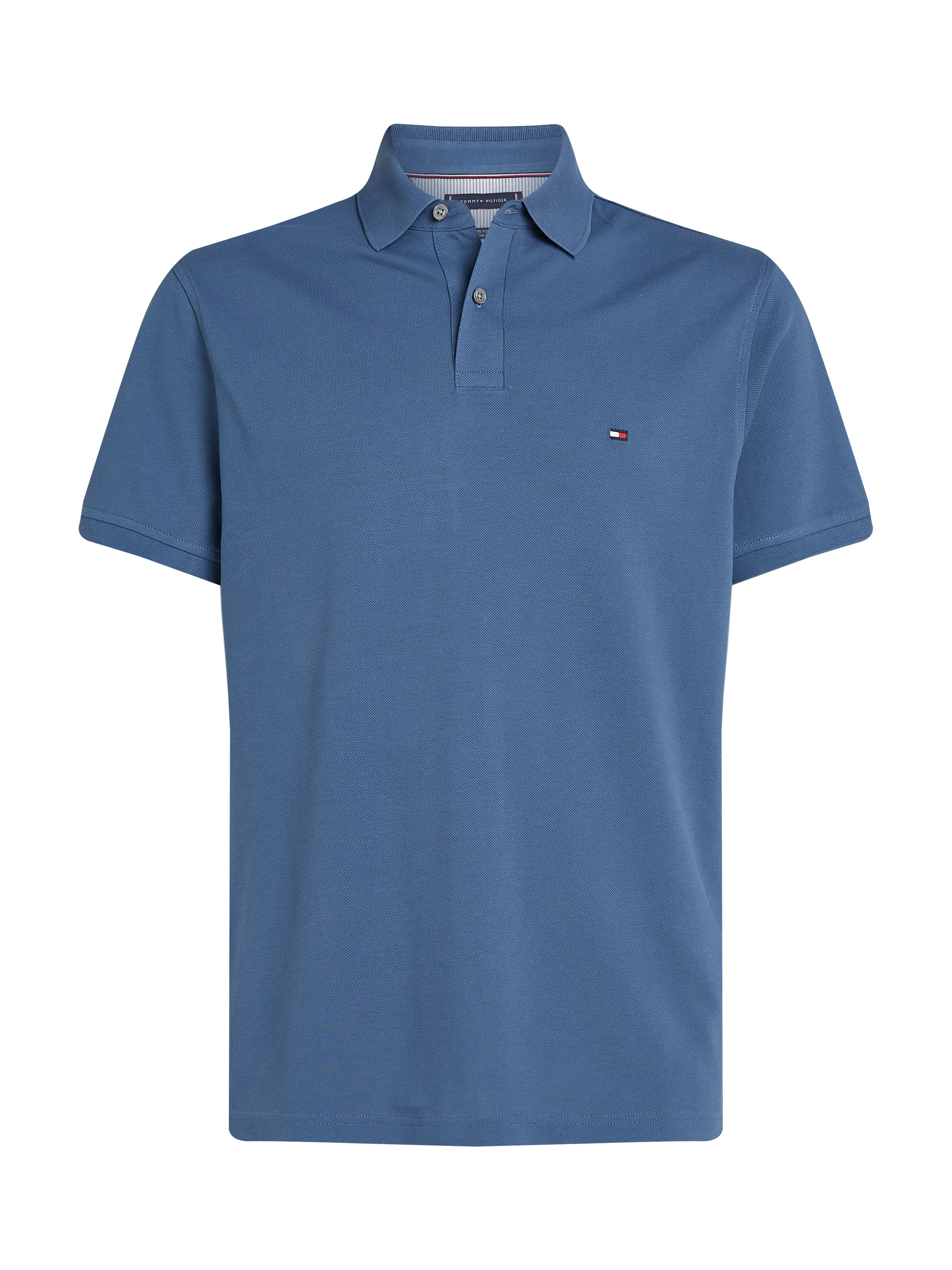 Tommy Hilfiger Poloshirt »1985 REGULAR POLO mit Kontraststreifen und Knopfleiste« unifarben, sportlich, regular fit, Baumwollmix, Polokragen