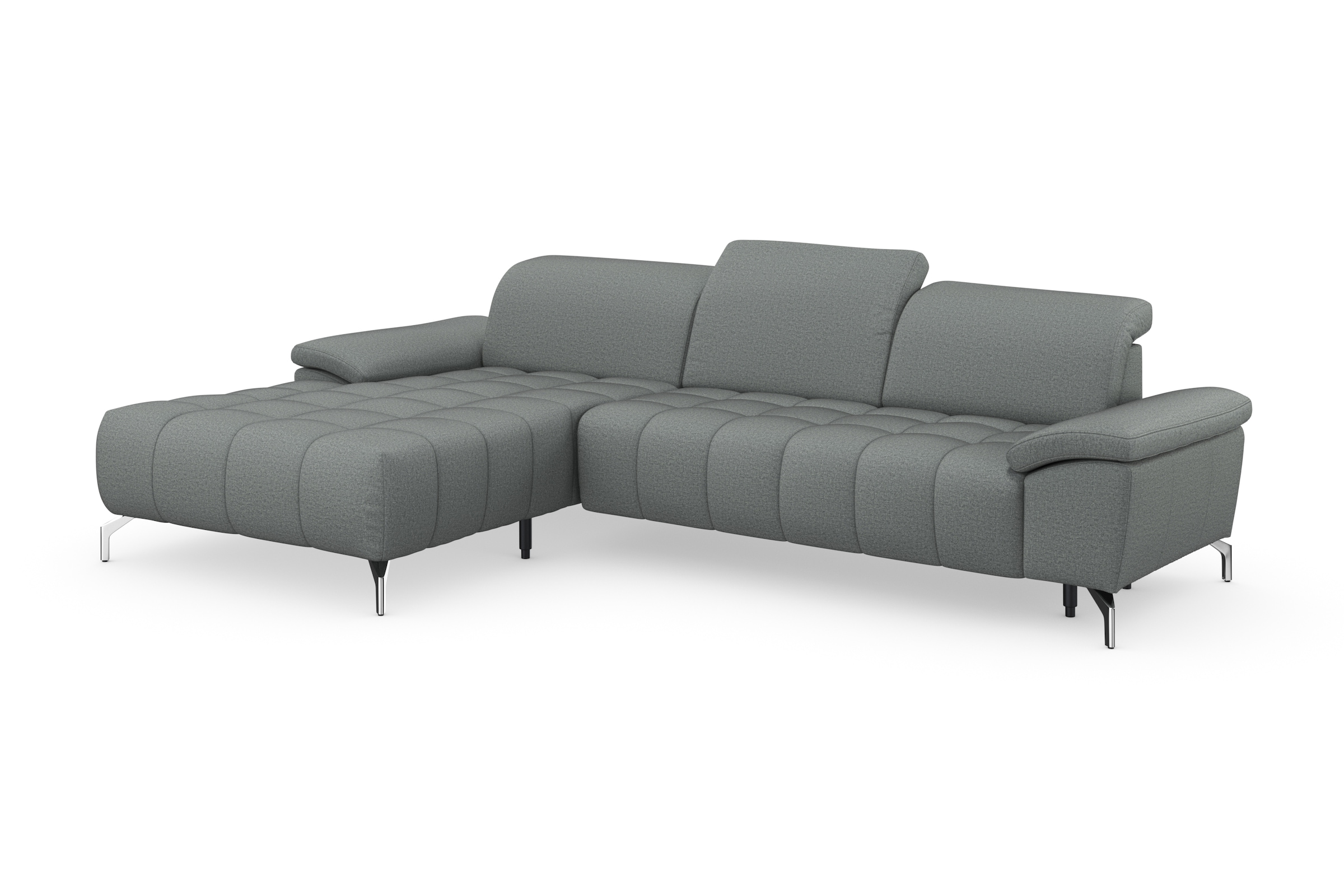 sit&more Ecksofa »Cool L-Form«, wahlweise mit Kopfteilverstellung und Vorziehsitz, motorisch