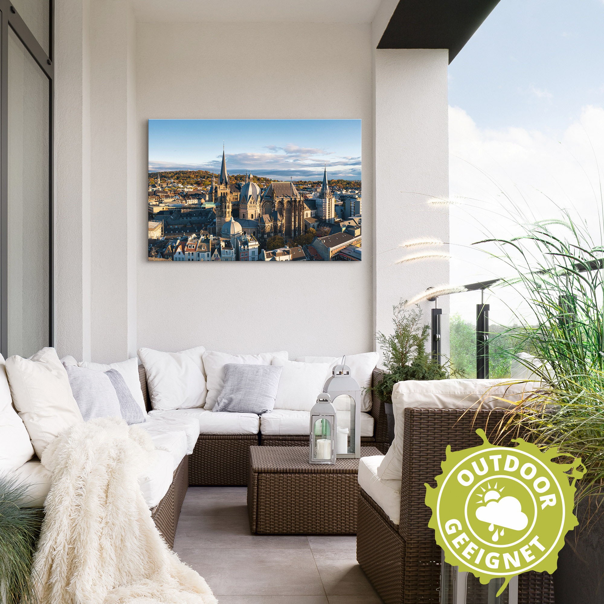 Artland Wandbild »Aachen Skyline«, Aachen, (1 St.), als Alubild, Leinwandbild, Wandaufkleber oder Poster in versch. Größen