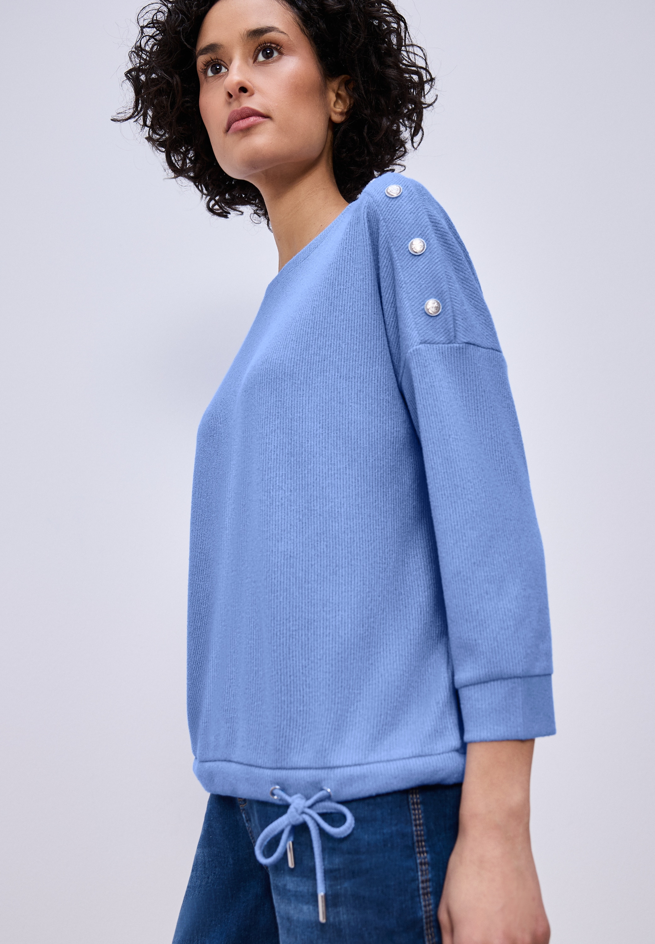 STREET ONE Sweater , mit Knopfdetails
