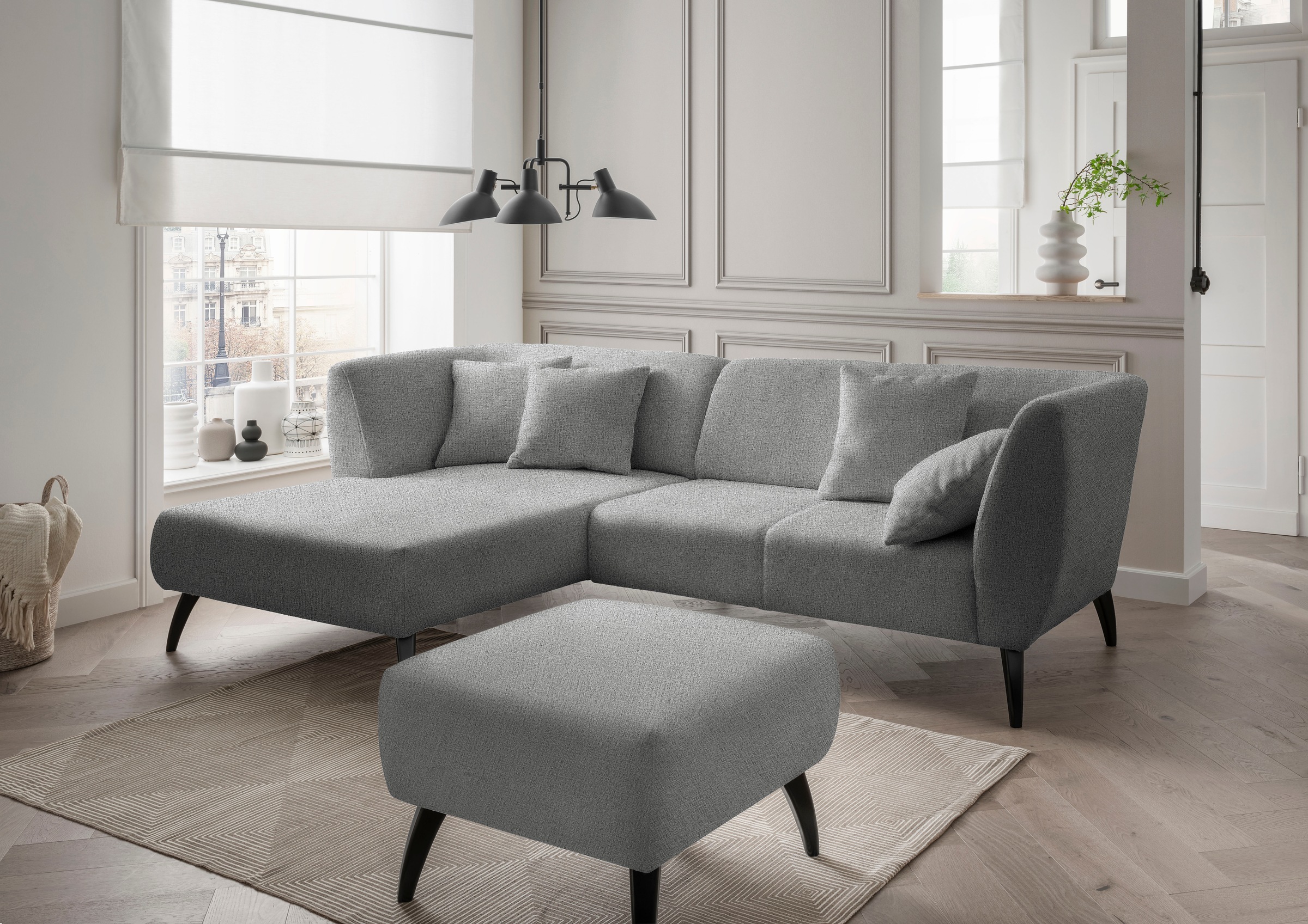 Home affaire Ecksofa »Colori Polstermöbel mit zeitlos eleganter Rückenführu günstig online kaufen