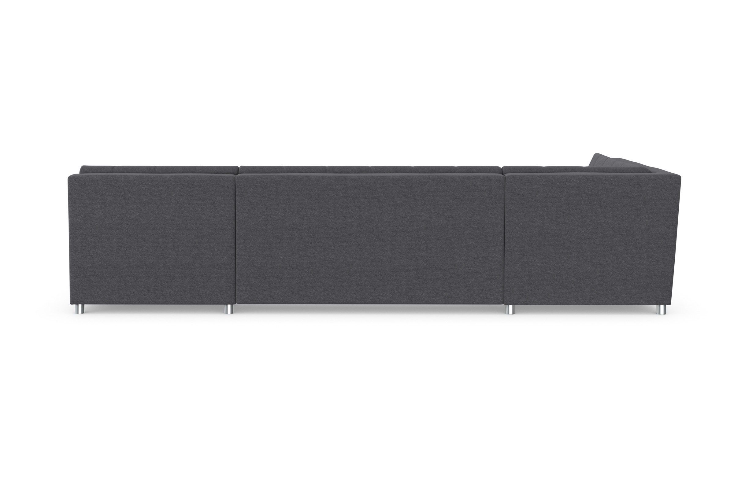 DOMO collection Wohnlandschaft »Treviso incl. Zierkissen, moderne Steppung, XXL: B/T/H: 364/201/83 cm«, wahlweise mit Bettfunktion, in vielen Bezugsarten auch in Cord U-Form