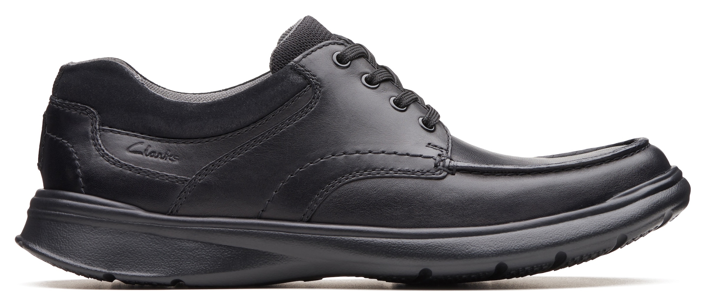 Clarks Schnürschuh »Cotrell Edge«, Komfortschuh, Halbschuh mit gepolstertem Schaftrand