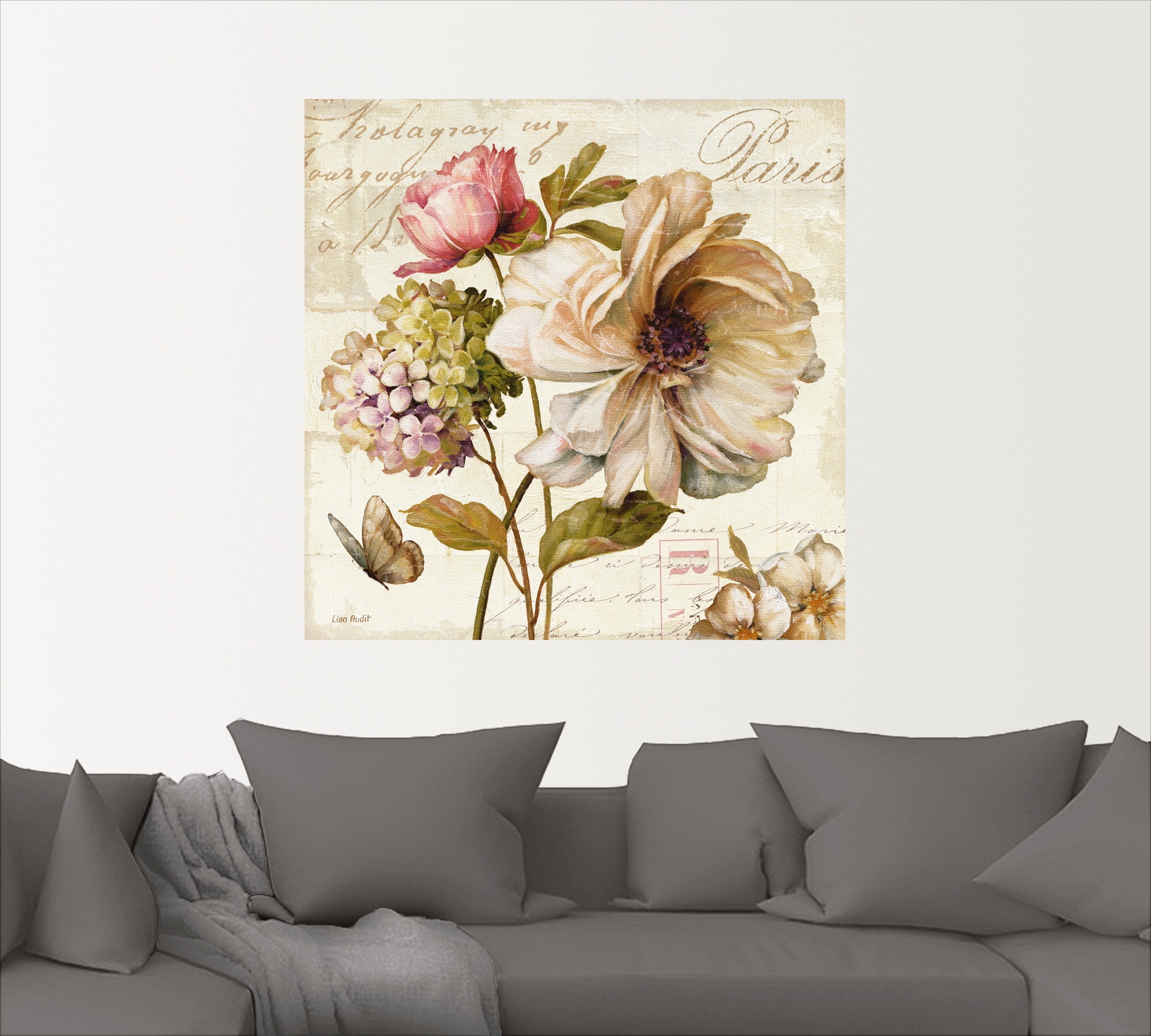 Artland Wandbild »Blumen II«, Blumen, (1 St.), als Leinwandbild, Poster, Wandaufkleber in verschied. Größen