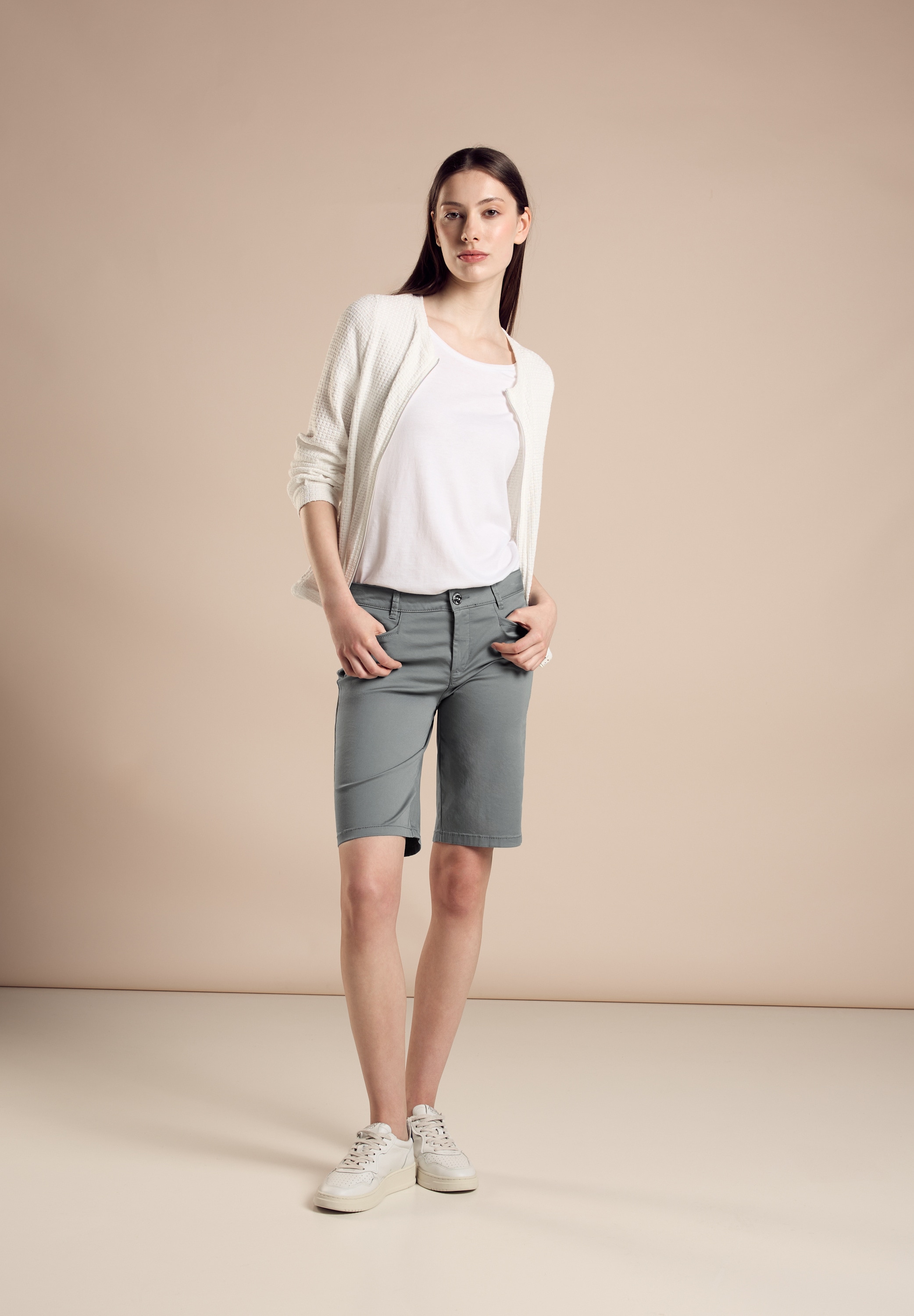 STREET ONE Bermudas »QR Yulius«, Shorts mit Stretch