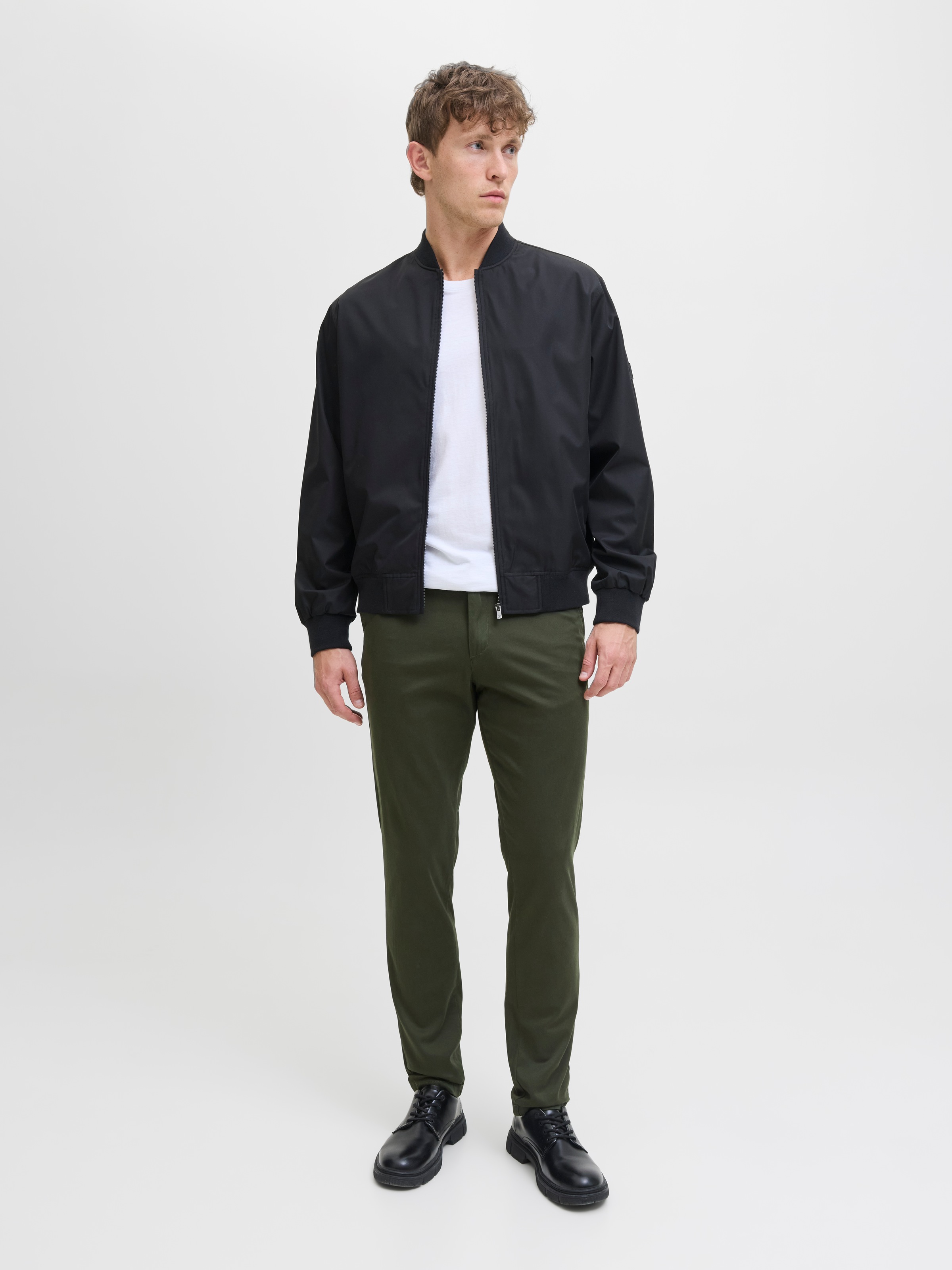 Jack & Jones Chinos »JPSTMARCO mit Stretchkomfort und schmalem Bein«, mit Reißverschluss