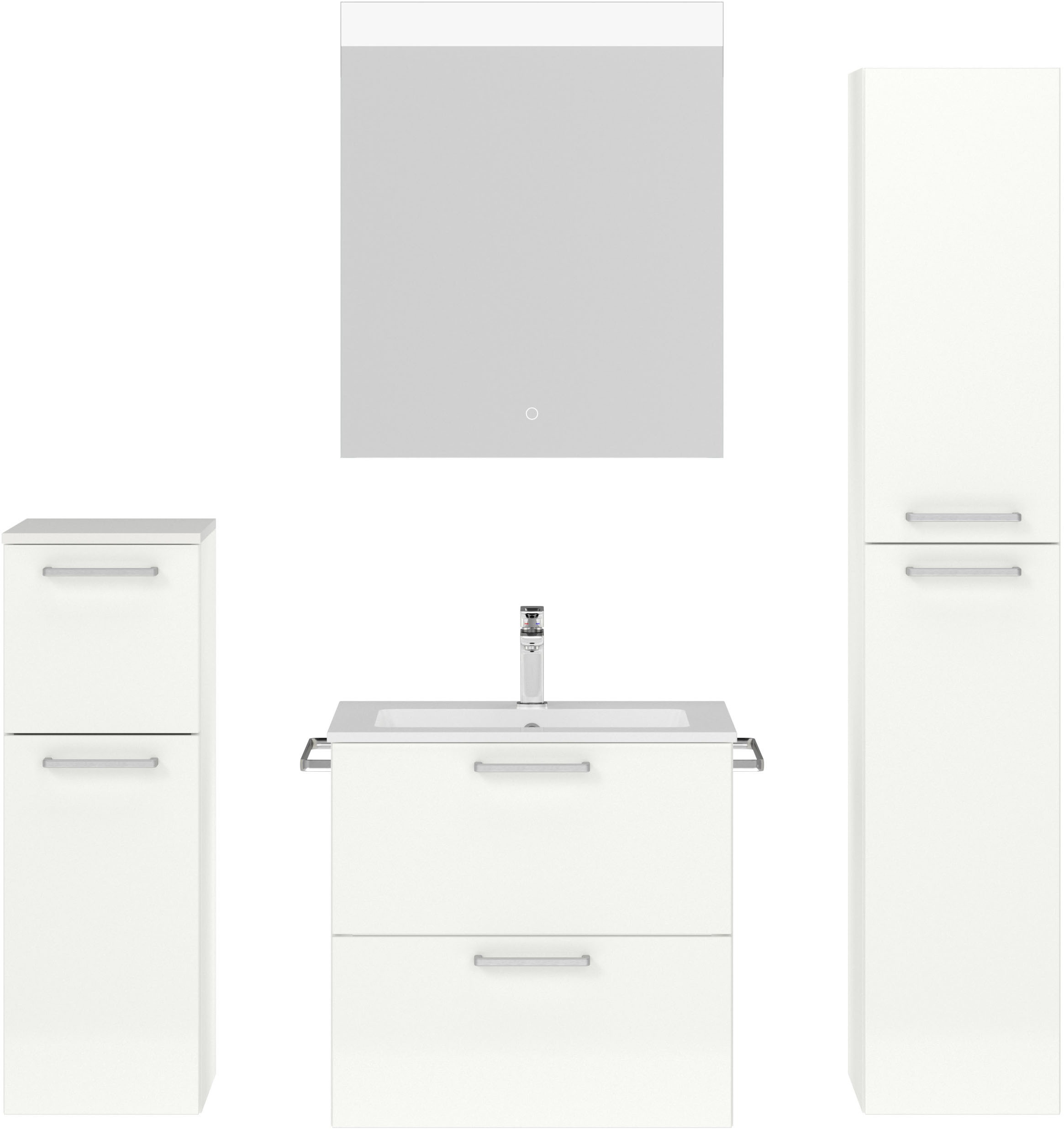 nobilia® Badmöbel-Set »Tolvina« vormontiert, mit Soft-Close, 4 Stk. tlg. Ho günstig online kaufen