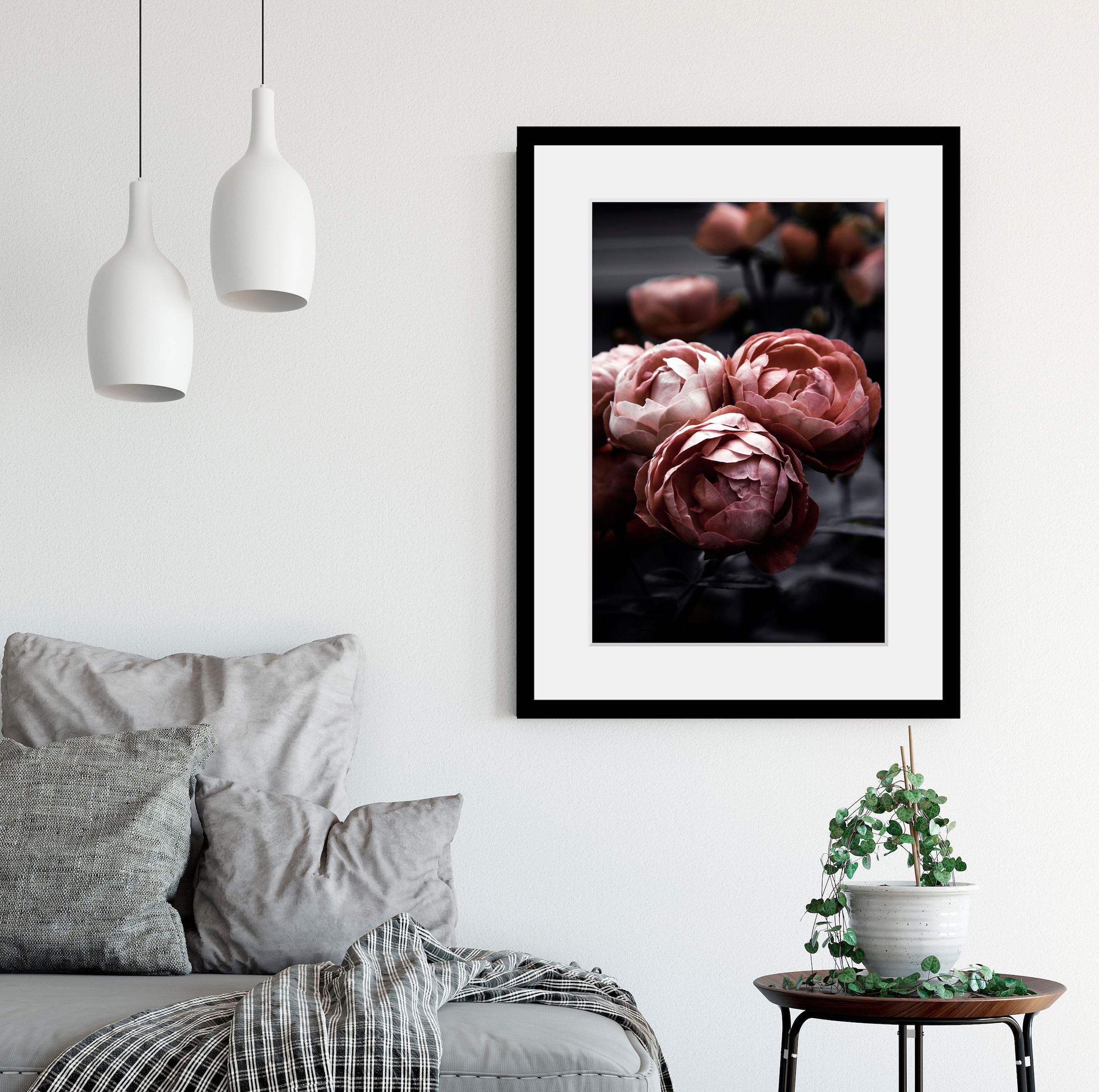 queence Bild »Helen« 1 Stk. tlg. HD Premium Poster-Druck inkl. Holzrahmen günstig online kaufen