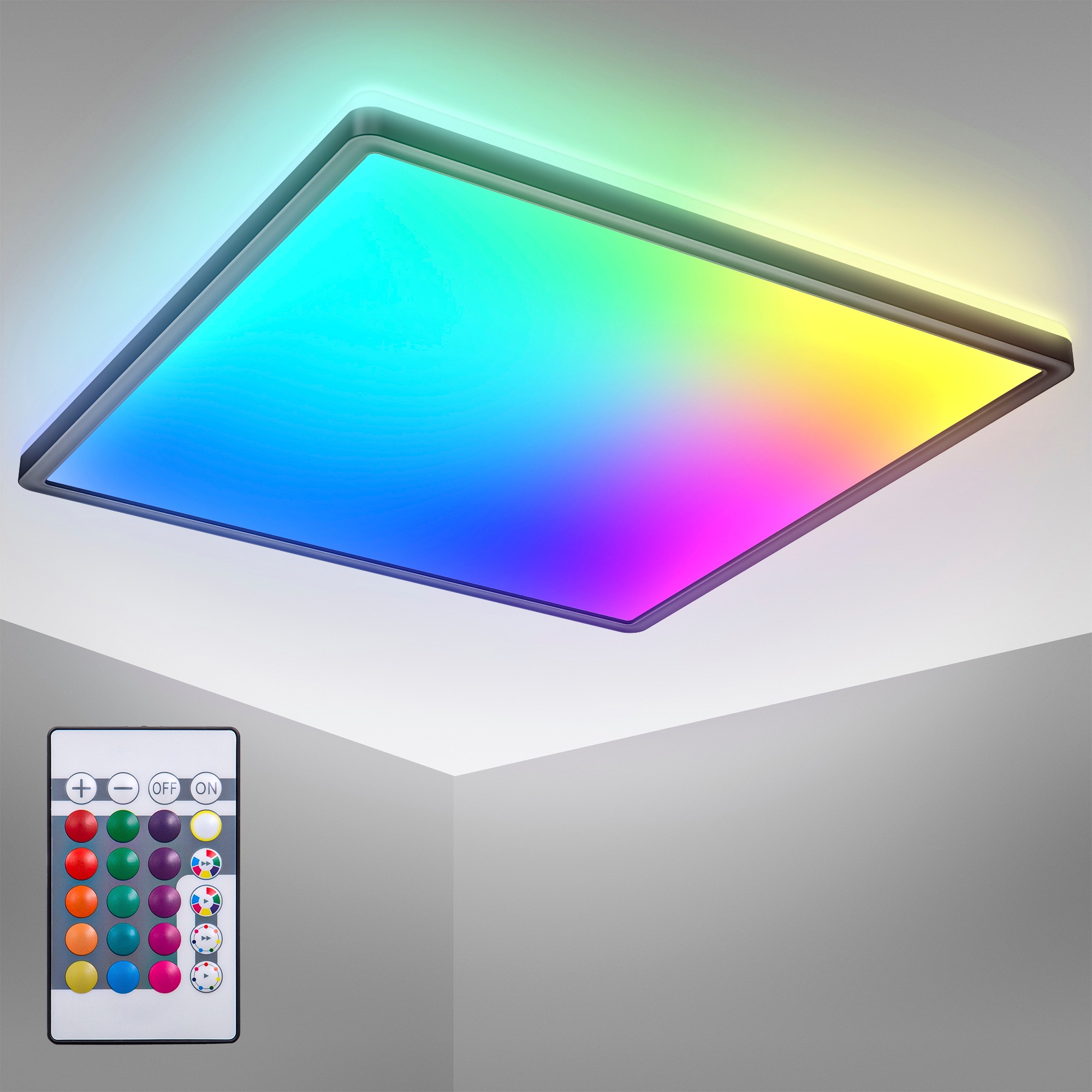 B.K.Licht ultraflache LED Deckenleuchte mit Hintergrundbeleuchtungseffekt, günstig online kaufen