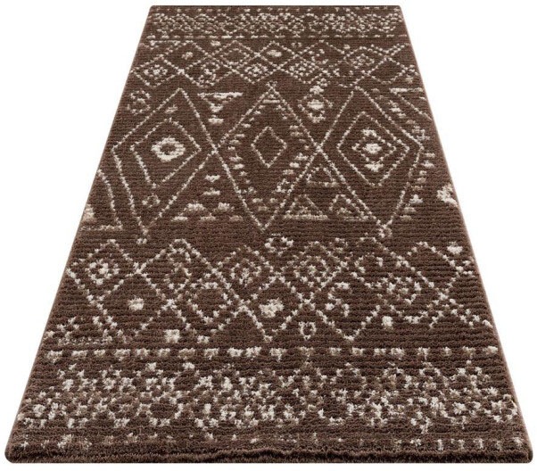 Carpet City Teppich »April 2292«, rechteckig, 10 mm Höhe, Läufer, weich durch Microfaser, Boho Ethno Look, Wohnzimmer