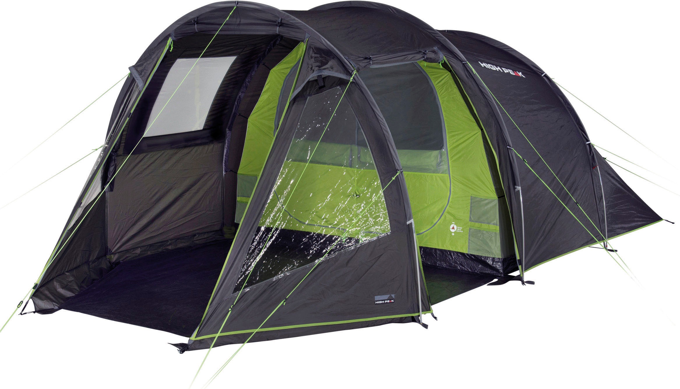 HIGH PEAK Tunnelzelt »Paxos 4« 4 Personen dunkelgrau