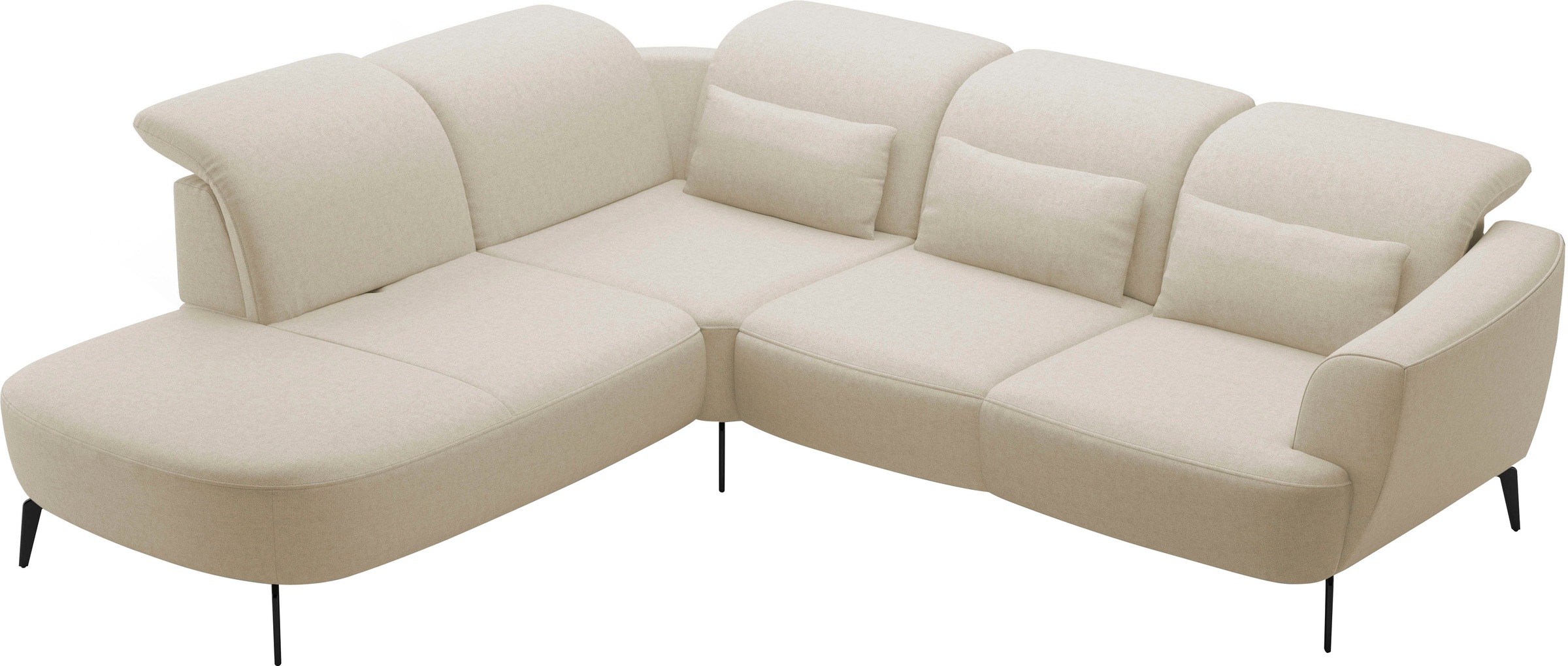 sit&more Ecksofa »Zoe«, ink.Sitztiefenverstellung, wahlweise mit Kopfteilverstellung